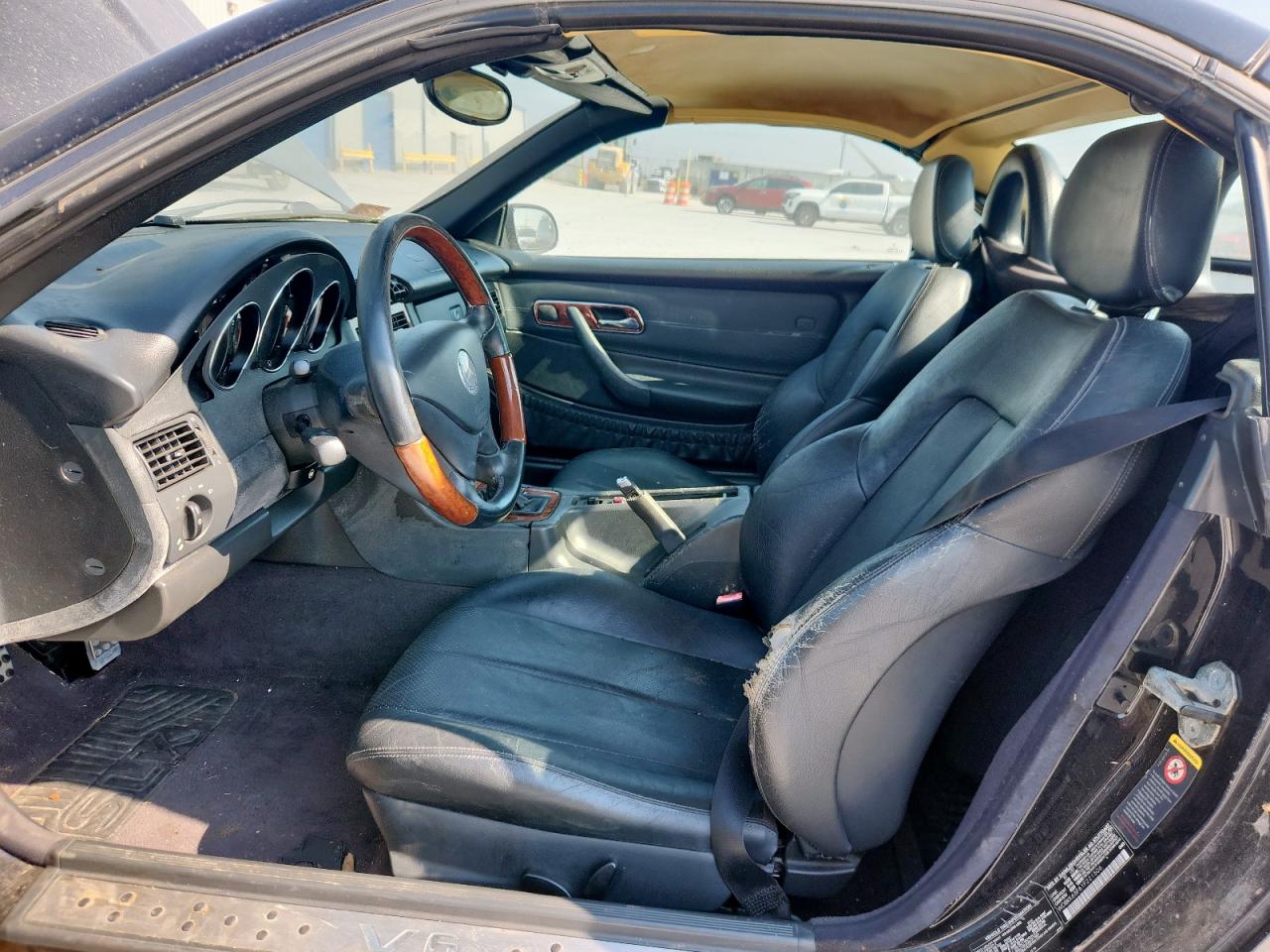 2001 Mercedes-benz Slk 320 Black vin: WDBKK65F61F221506