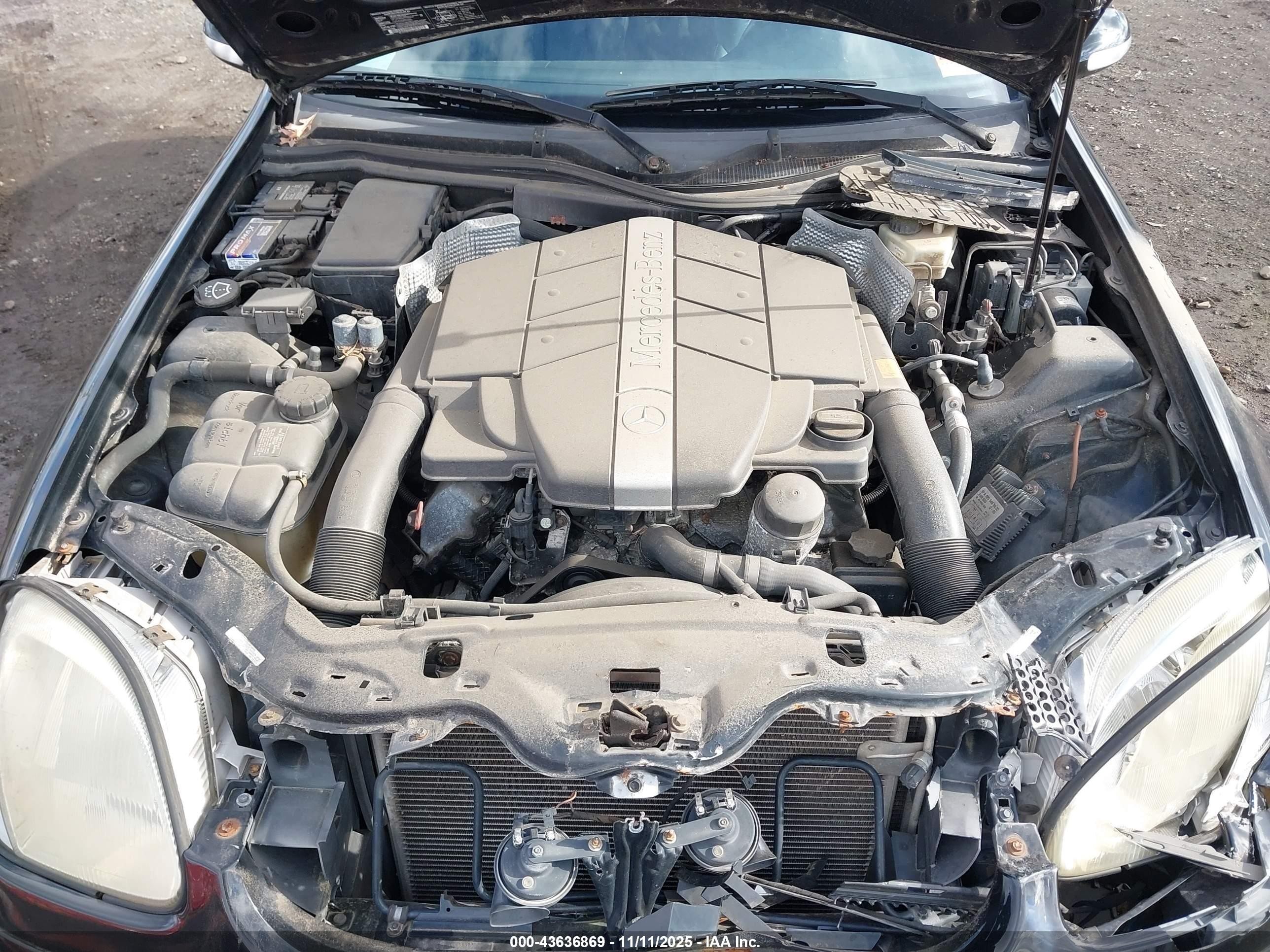 2001 Mercedes-benz Slk 320   Black vin: WDBKK65F61F222865