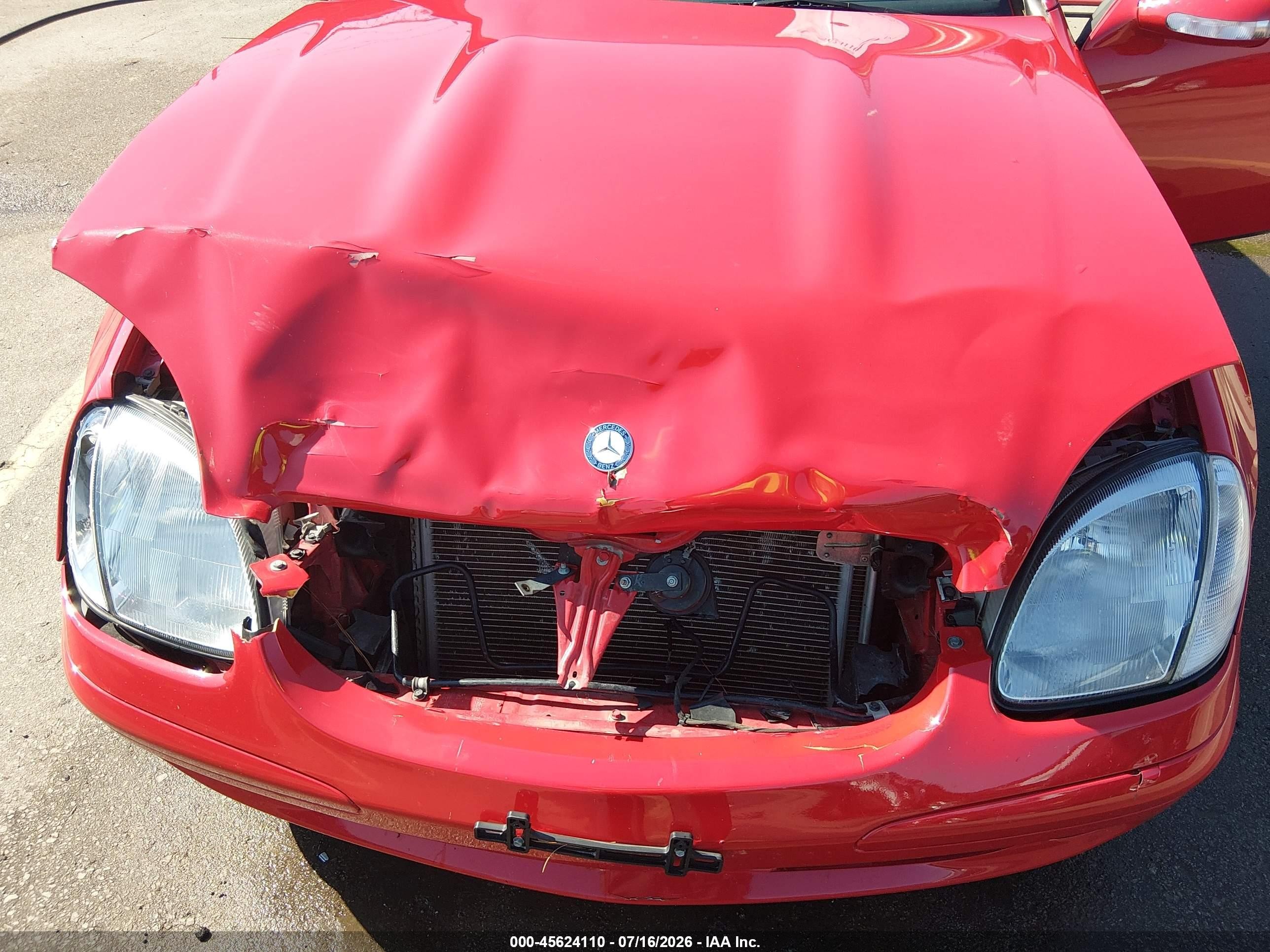 2001 Mercedes-benz Slk 320   Red vin: WDBKK65F61F230867