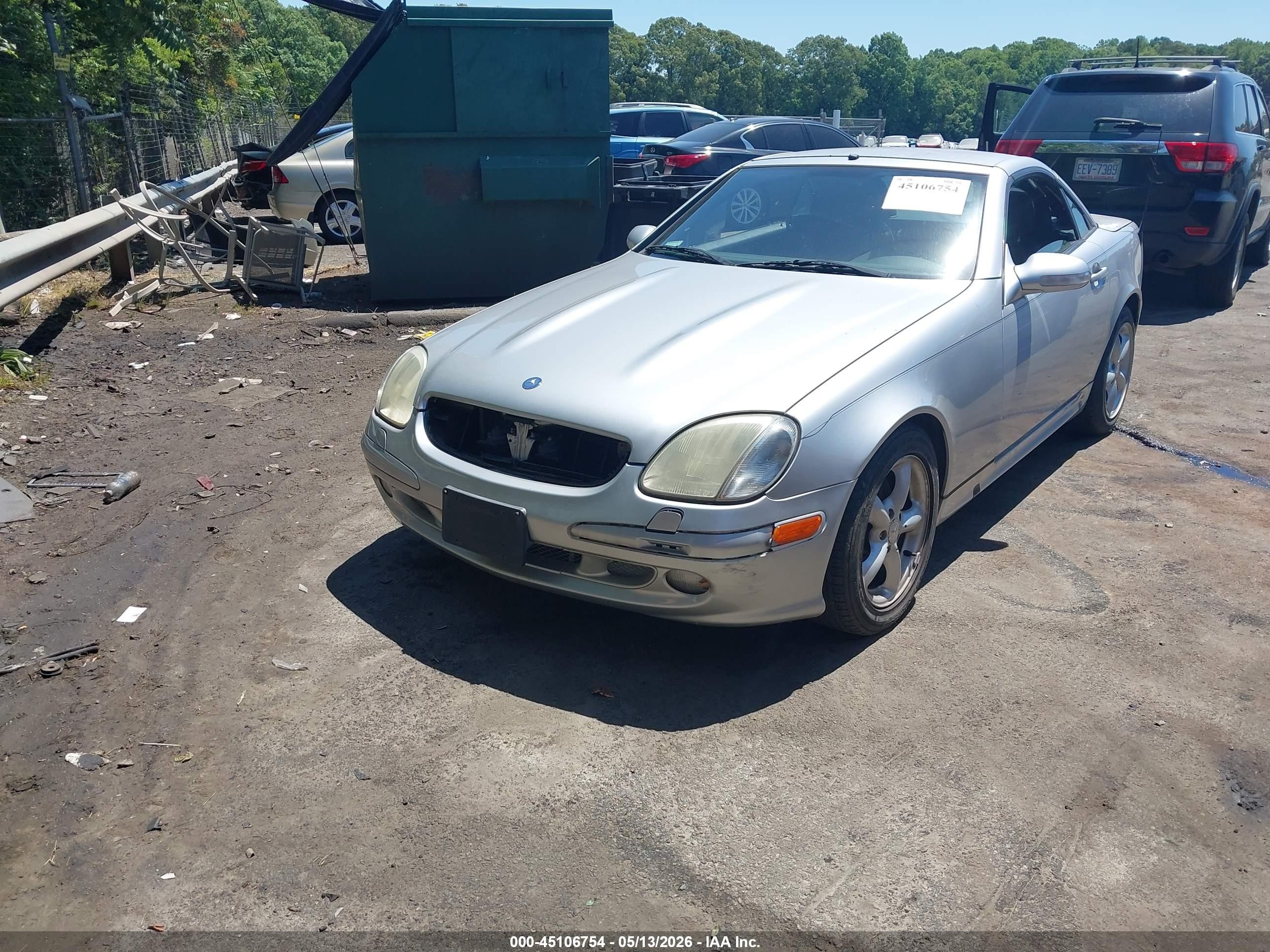 2002 Mercedes-benz Slk 320   Серебряный vin: WDBKK65F62F249484