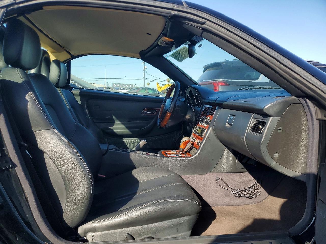 2002 Mercedes-benz Slk 320 Black vin: WDBKK65F62F252434
