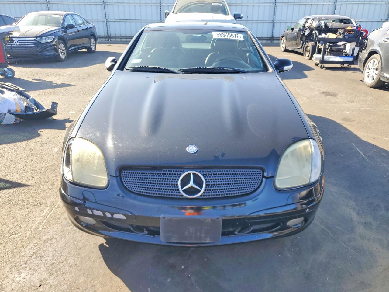 2002 Mercedes-benz Slk 320 Black vin: WDBKK65F62F252434