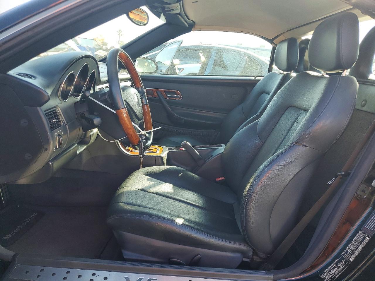 2002 Mercedes-benz Slk 320 Black vin: WDBKK65F62F252434