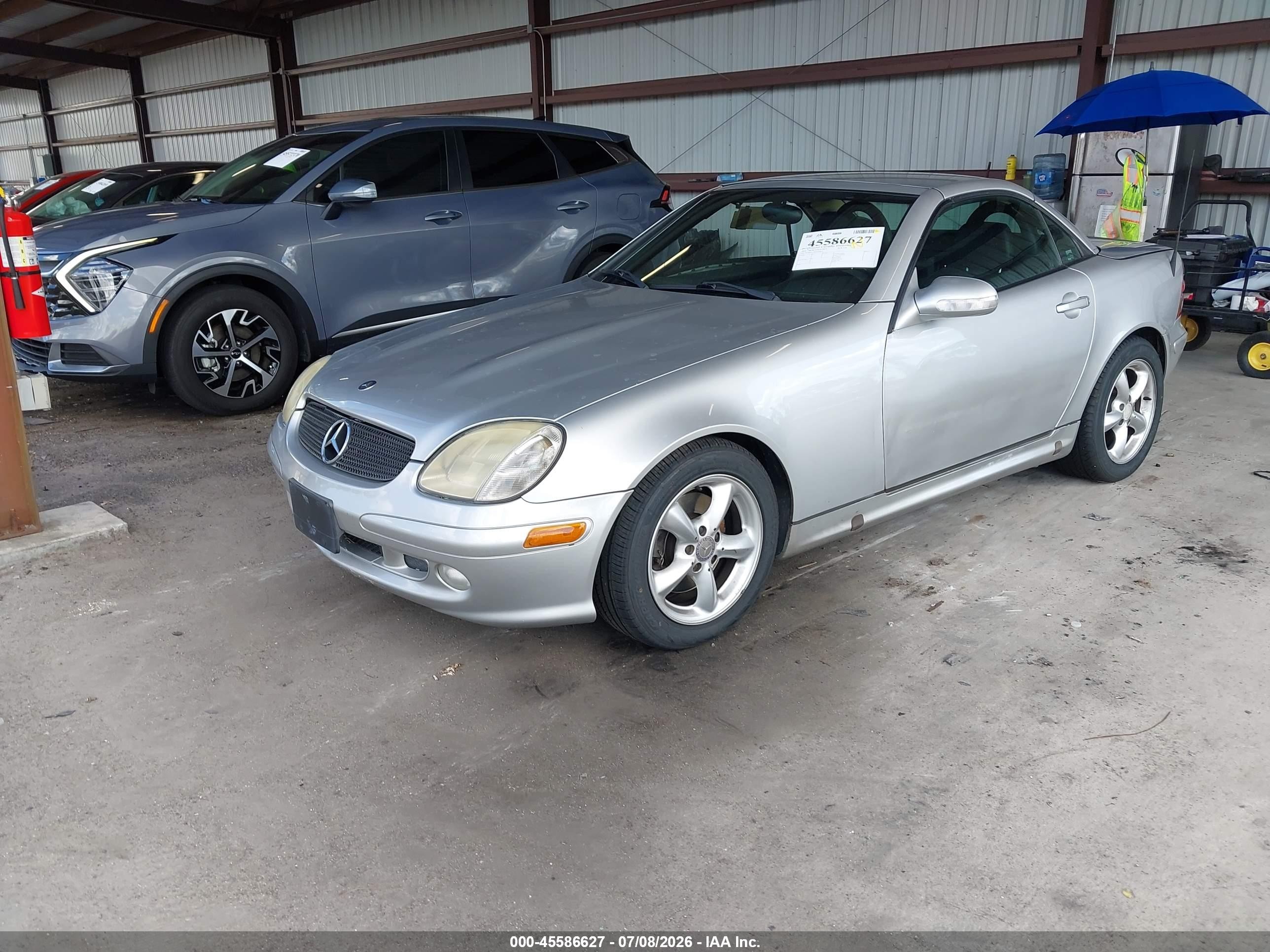 2003 Mercedes-benz Slk 320   Silver vin: WDBKK65F63F286052