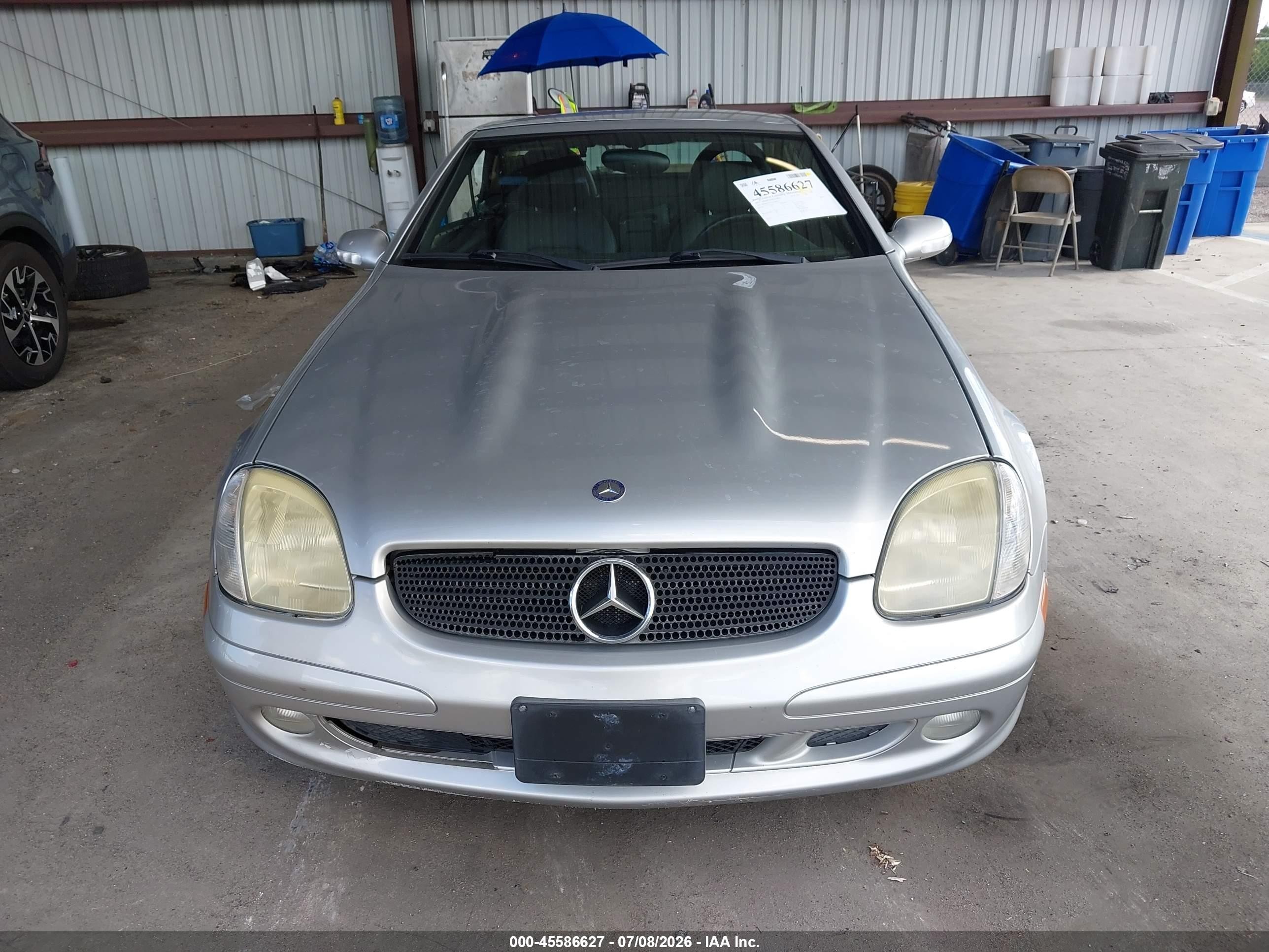 2003 Mercedes-benz Slk 320   Silver vin: WDBKK65F63F286052
