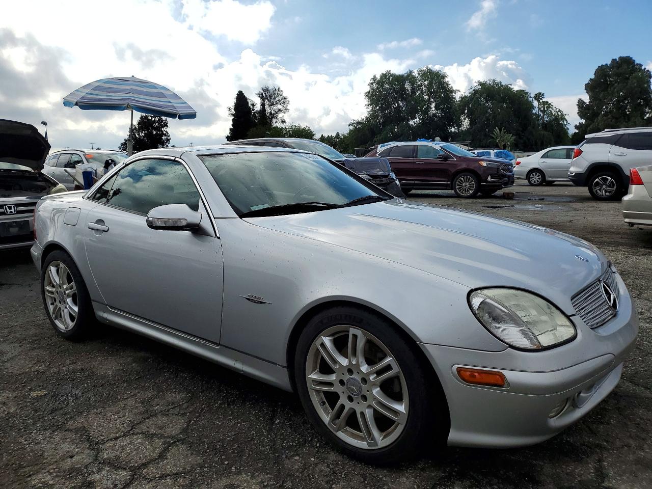 2004 Mercedes-benz Slk 320 Silver vin: WDBKK65F64F303322
