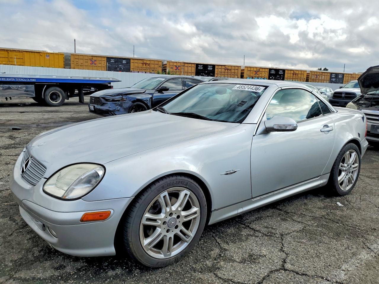 2004 Mercedes-benz Slk 320 Silver vin: WDBKK65F64F303322