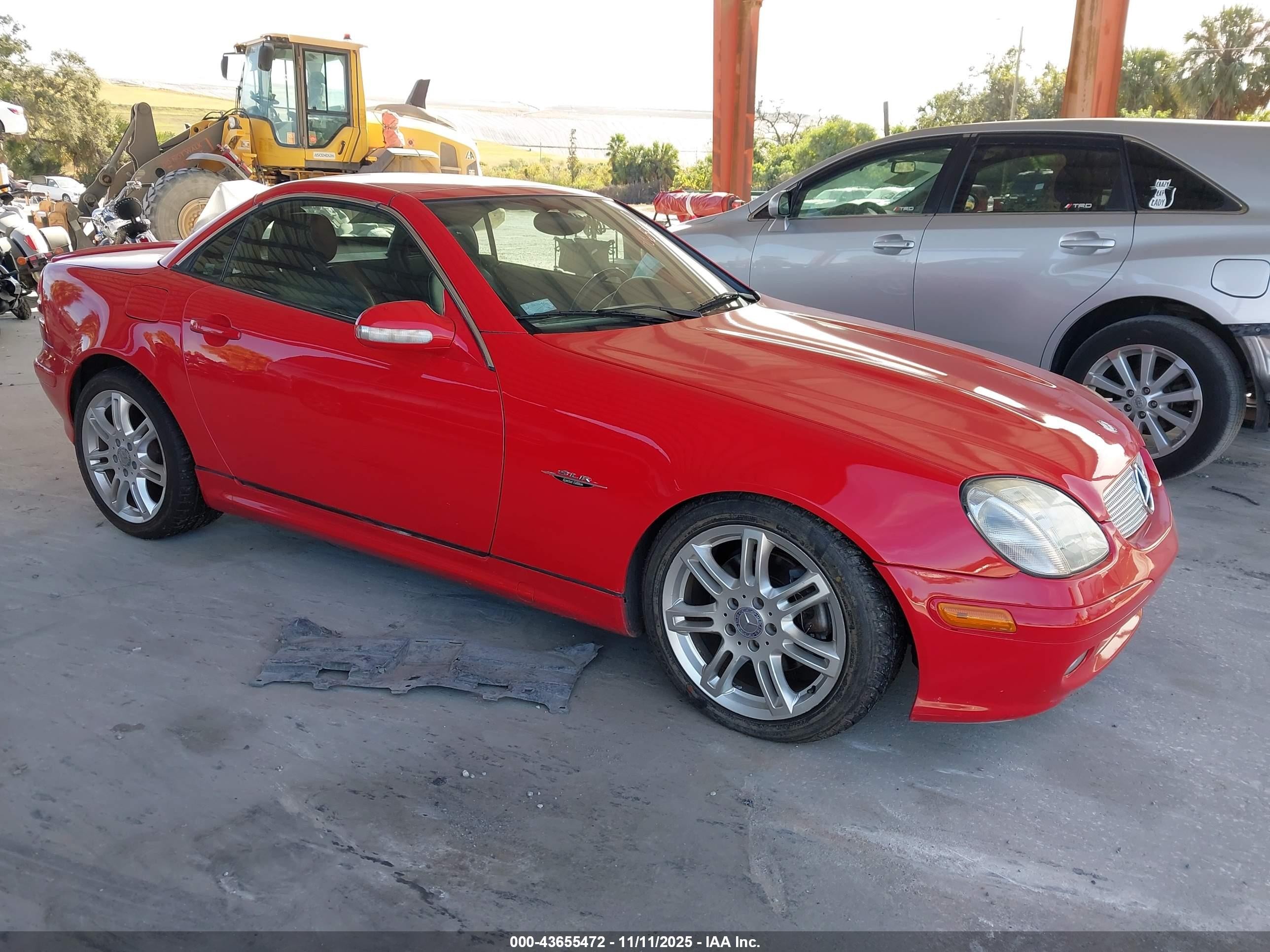 2004 Mercedes-benz Slk 320   Красный vin: WDBKK65F64F306284