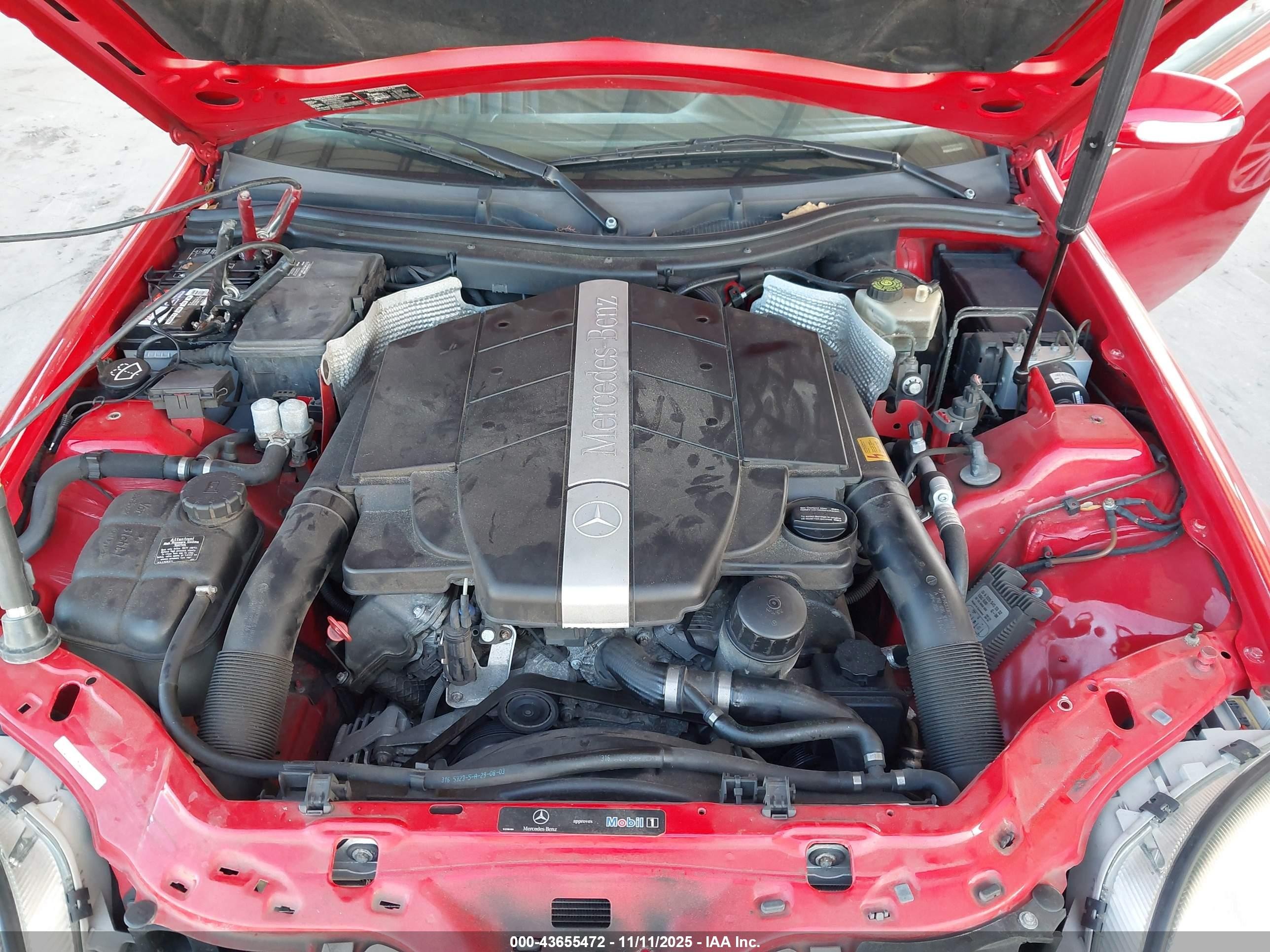 2004 Mercedes-benz Slk 320   Красный vin: WDBKK65F64F306284
