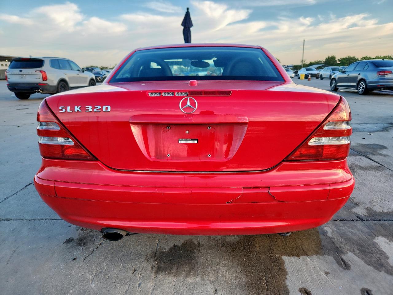 2004 Mercedes-benz Slk 320 Red vin: WDBKK65F64F307404