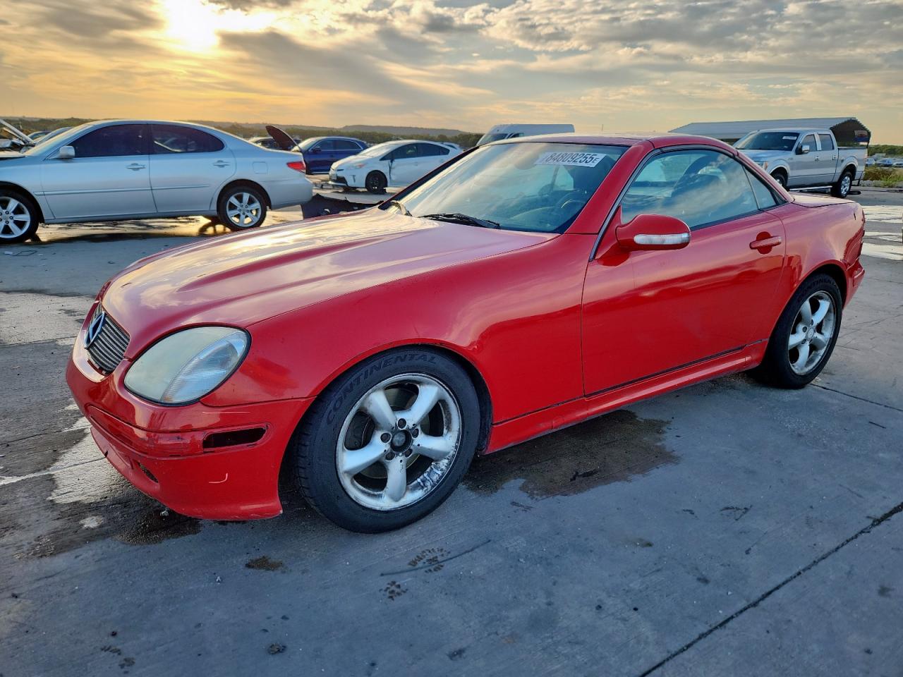 2004 Mercedes-benz Slk 320 Red vin: WDBKK65F64F307404