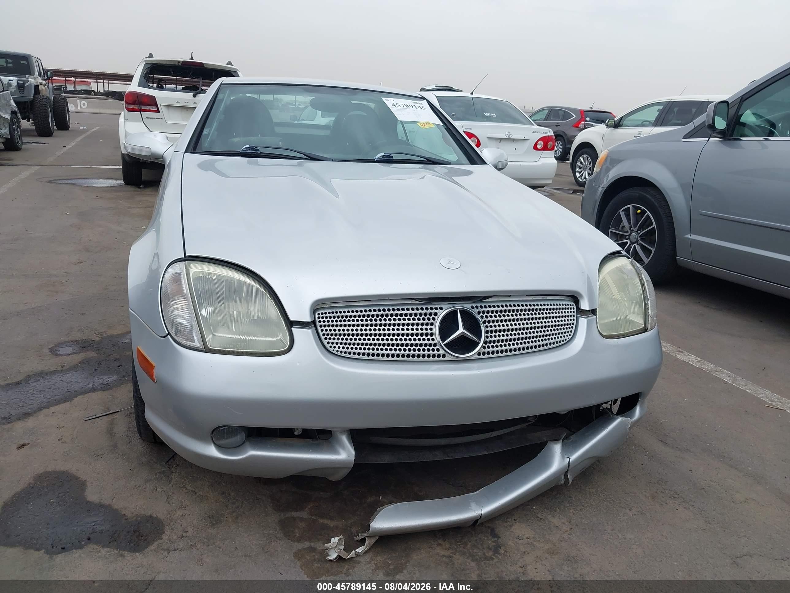 2001 Mercedes-benz Slk 320   Silver vin: WDBKK65F71F200034