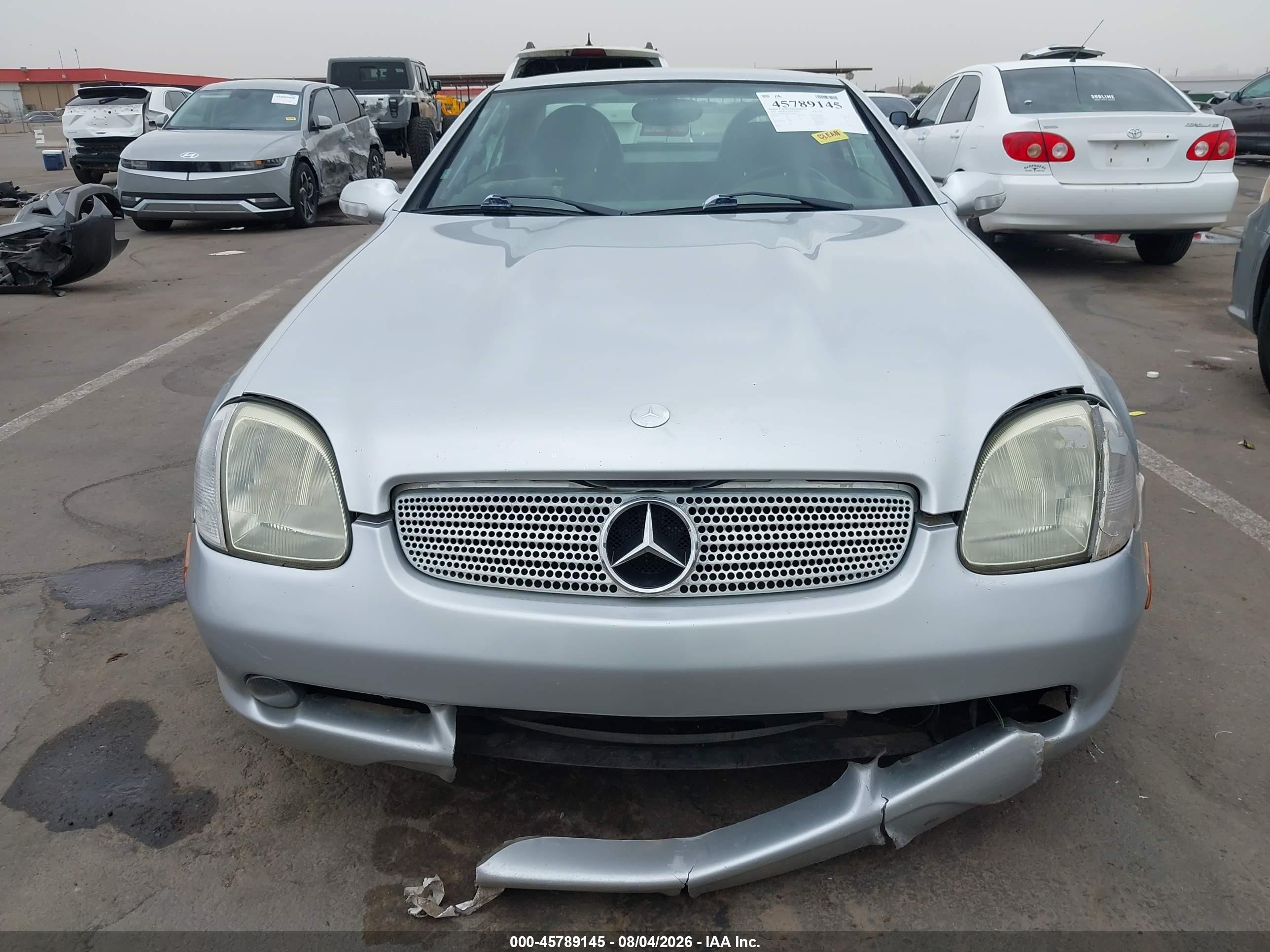 2001 Mercedes-benz Slk 320   Silver vin: WDBKK65F71F200034