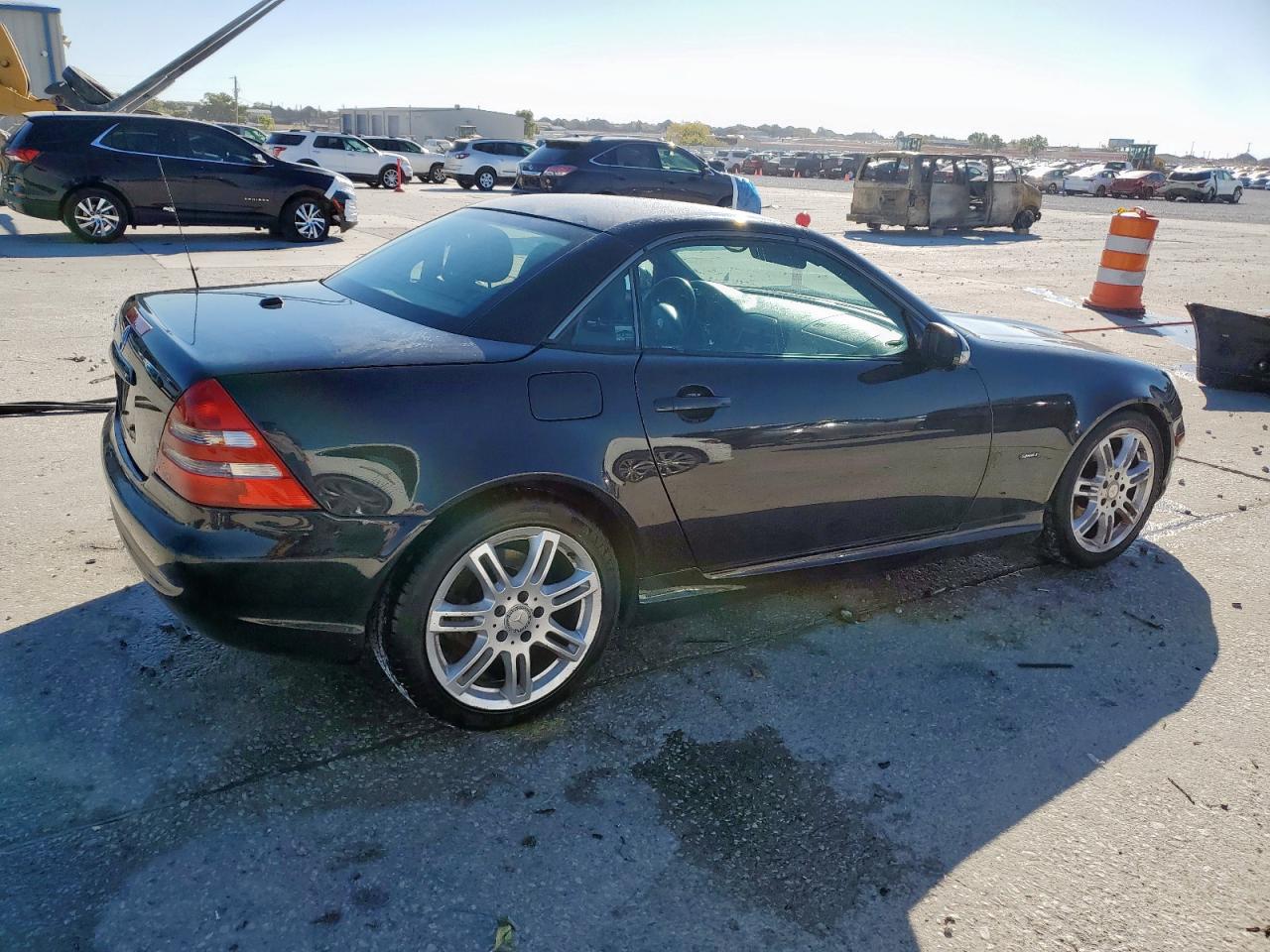 2001 Mercedes-benz Slk 320 Black vin: WDBKK65F71F201362