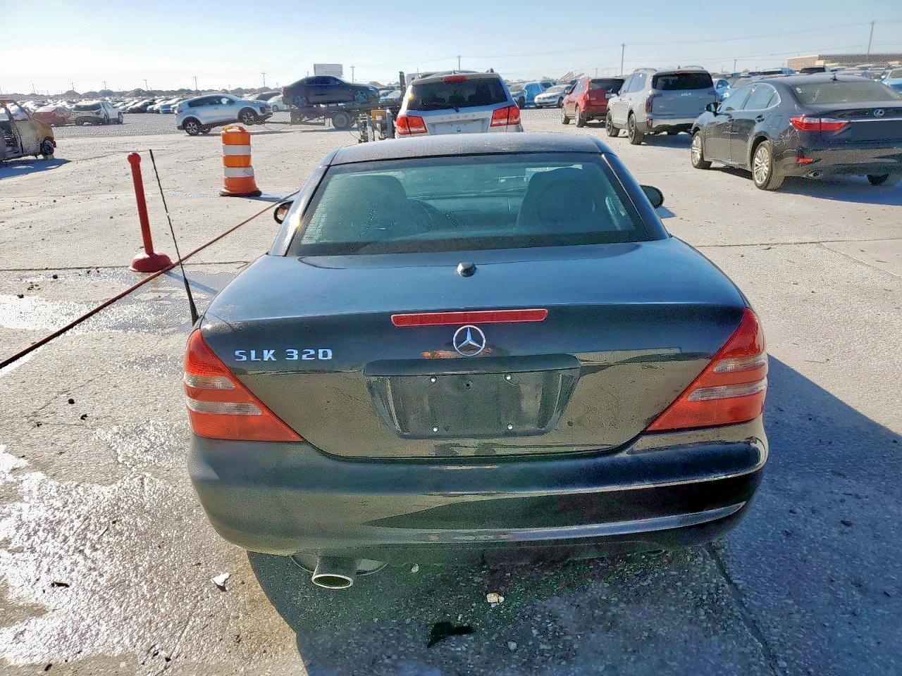 2001 Mercedes-benz Slk 320 Black vin: WDBKK65F71F201362