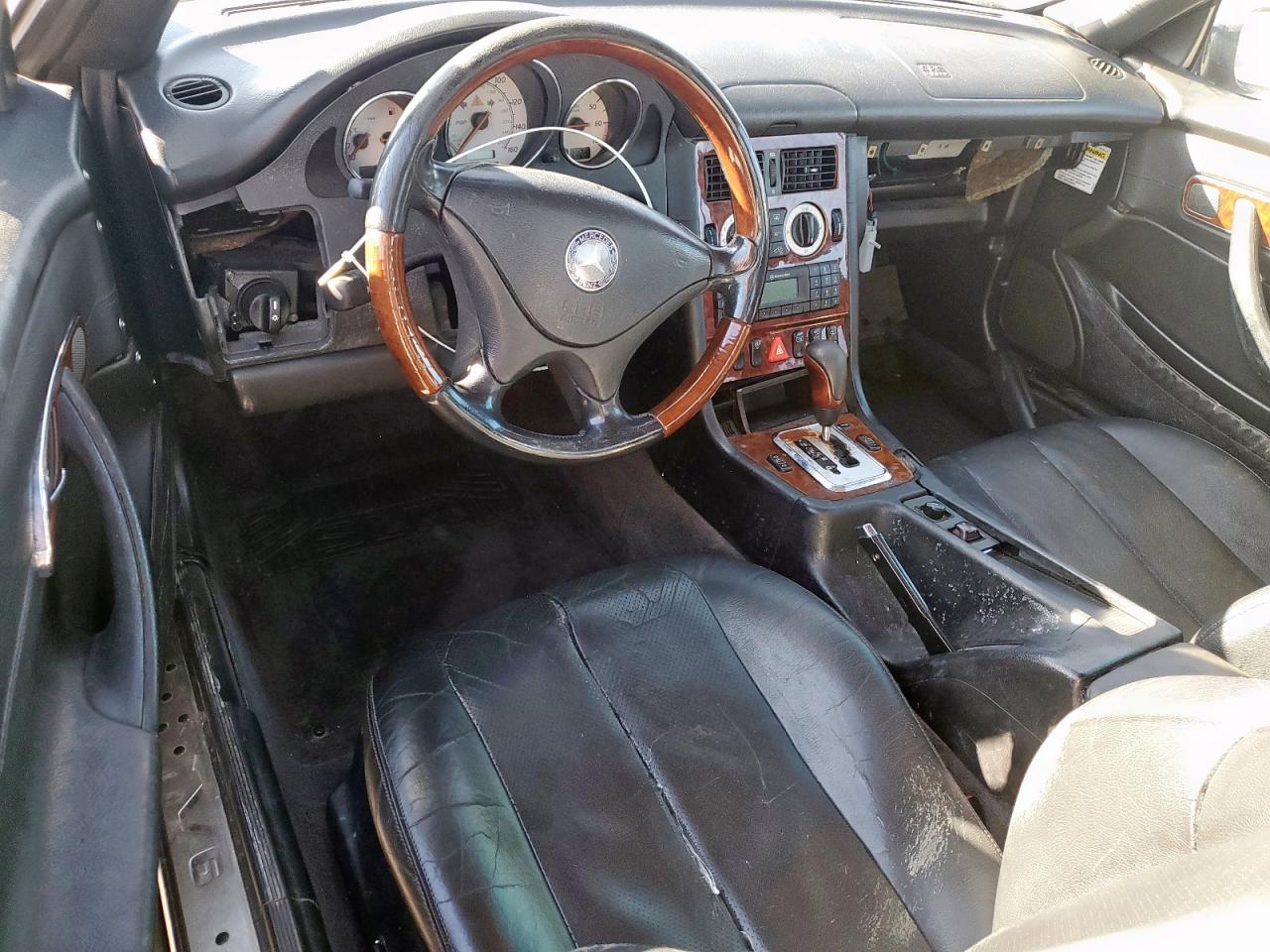 2001 Mercedes-benz Slk 320 Black vin: WDBKK65F71F201362