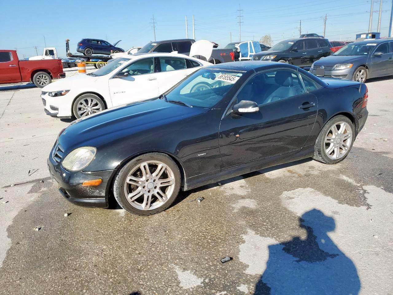 2001 Mercedes-benz Slk 320 Black vin: WDBKK65F71F201362