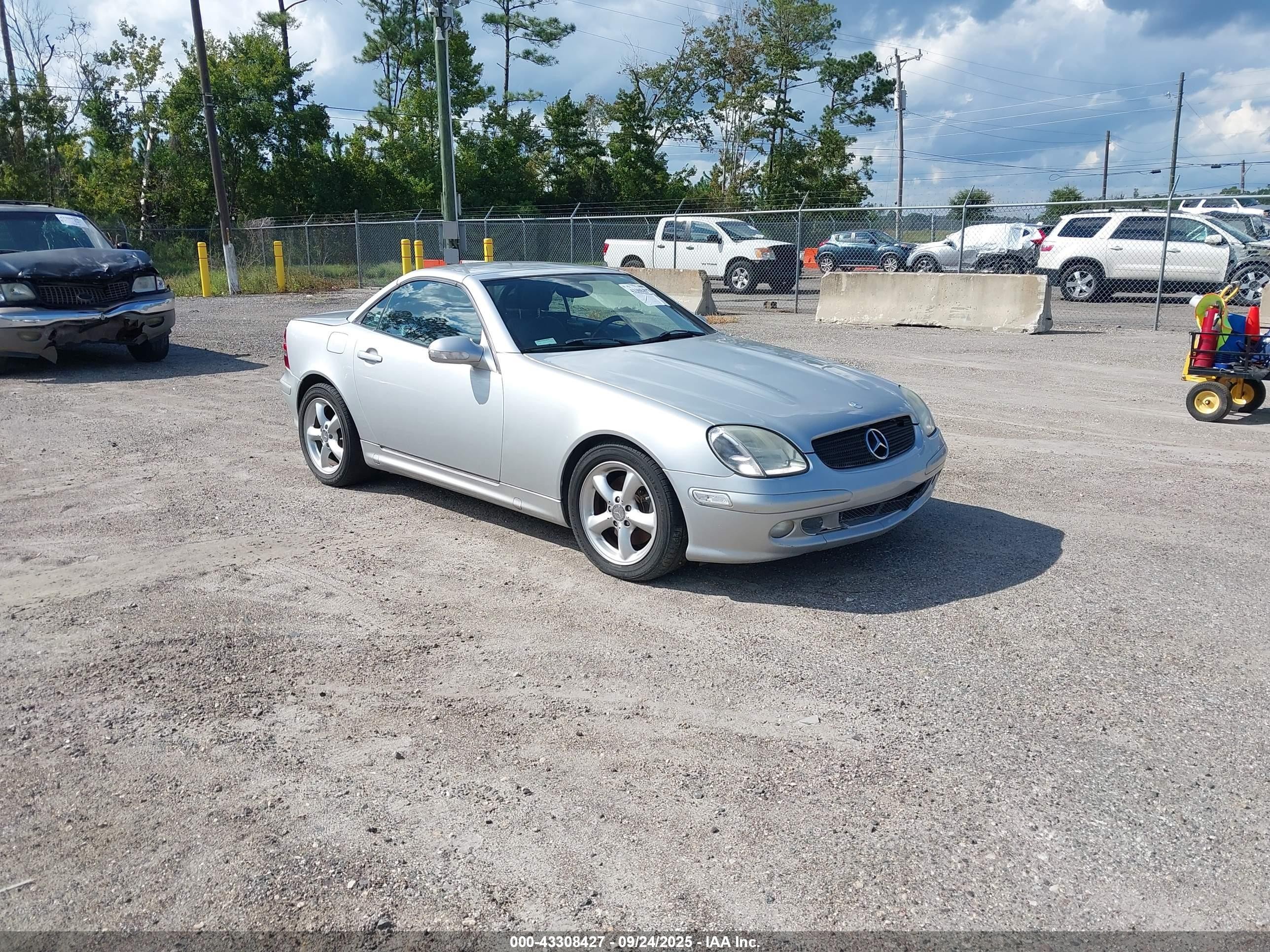 2001 Mercedes-benz Slk 320   Silver vin: WDBKK65F71F210921