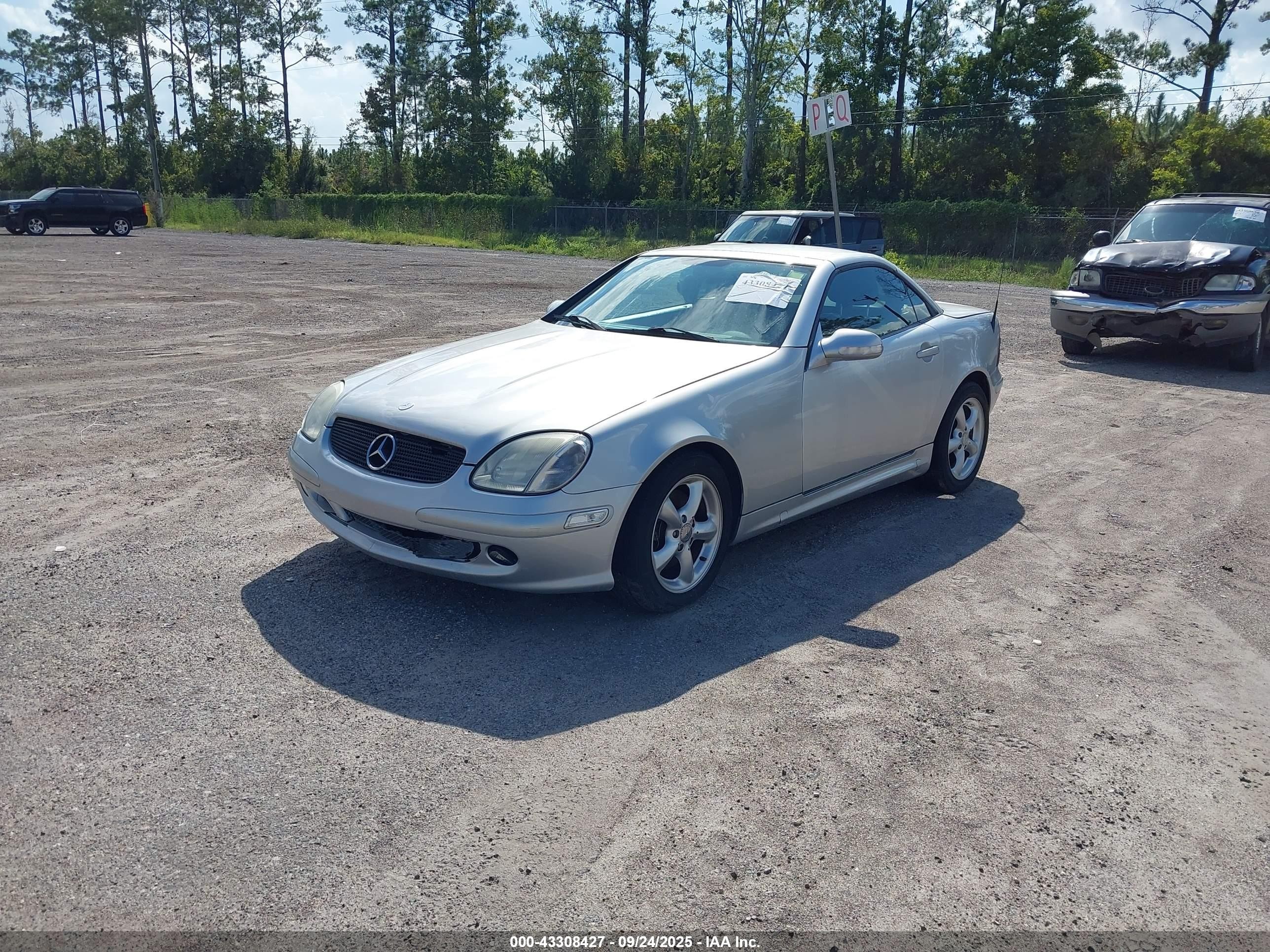 2001 Mercedes-benz Slk 320   Silver vin: WDBKK65F71F210921