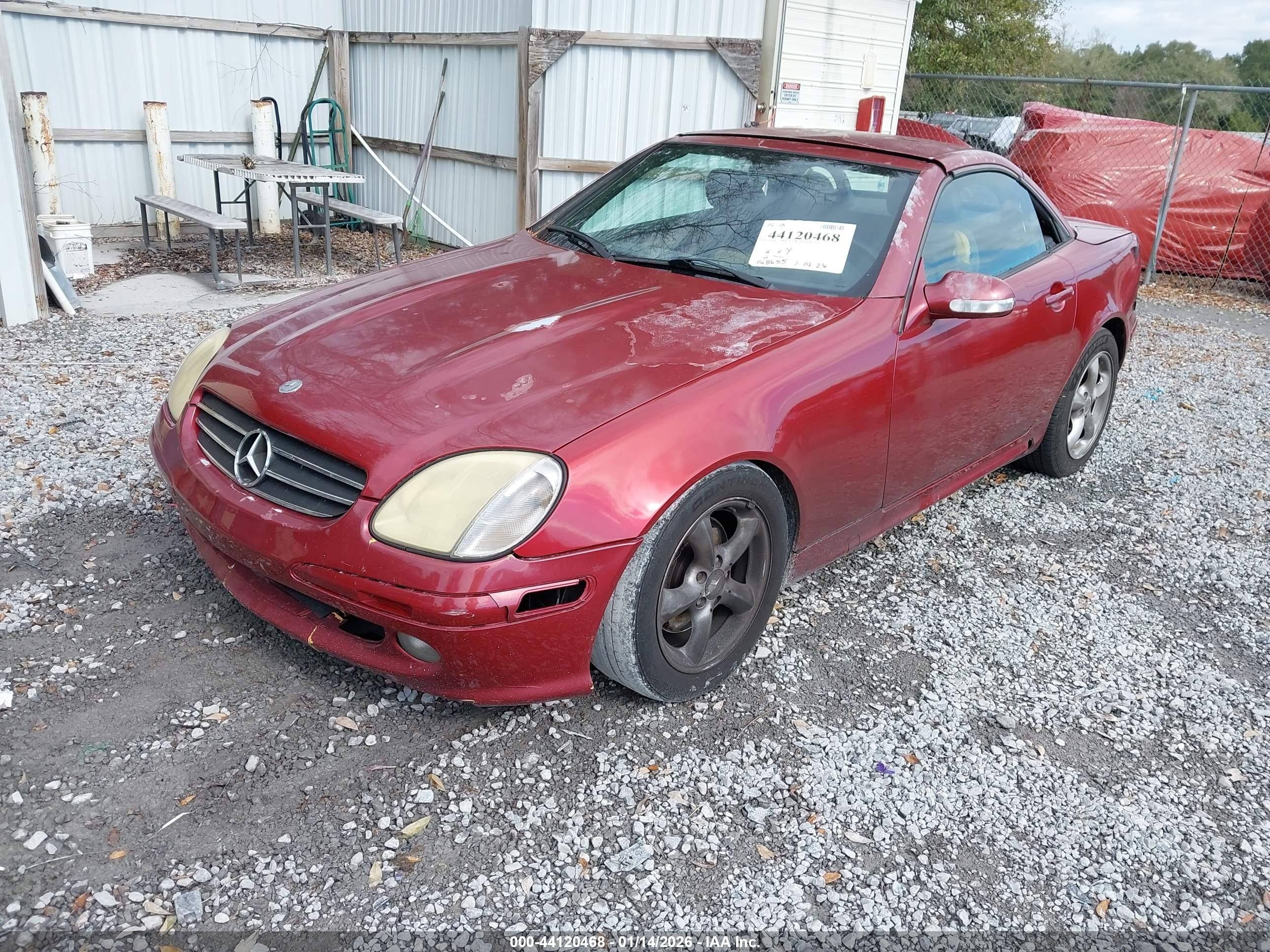 2001 Mercedes-benz Slk 320   Red vin: WDBKK65F71F226794