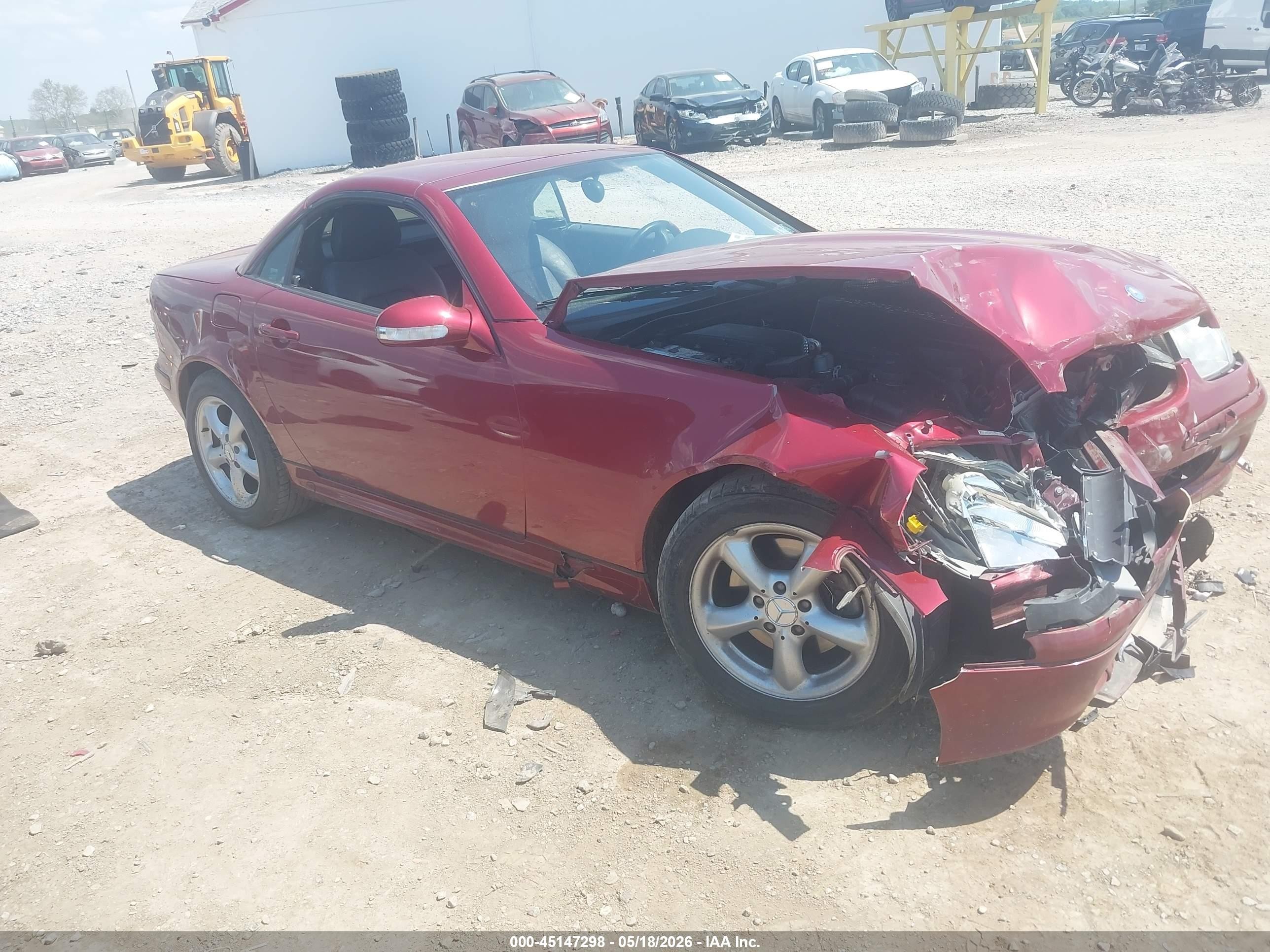 2003 Mercedes-benz Slk 320   Red vin: WDBKK65F73F285542