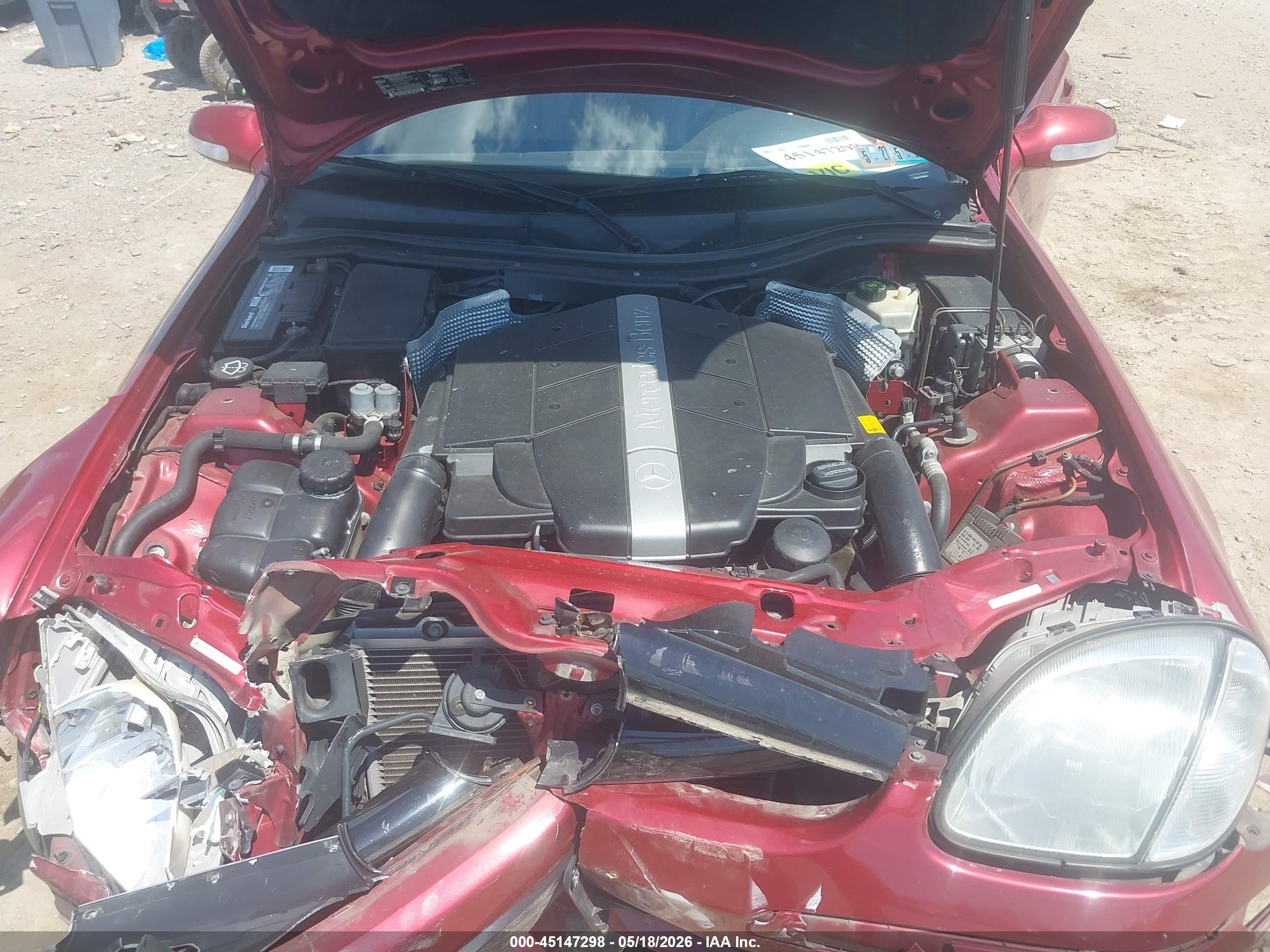 2003 Mercedes-benz Slk 320   Red vin: WDBKK65F73F285542