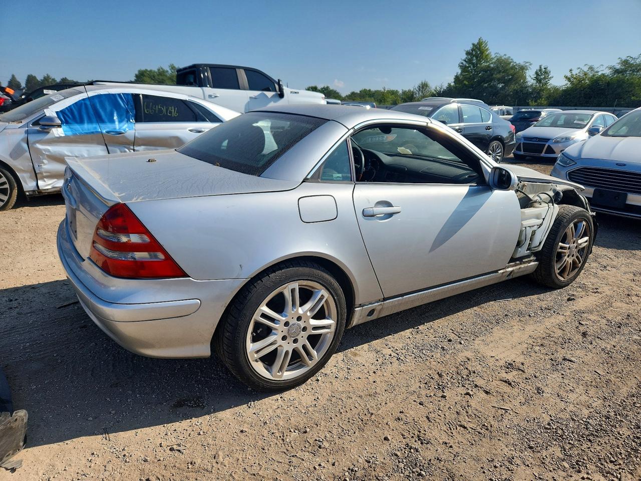 2004 Mercedes-benz Slk 320 Silver vin: WDBKK65F74F304737