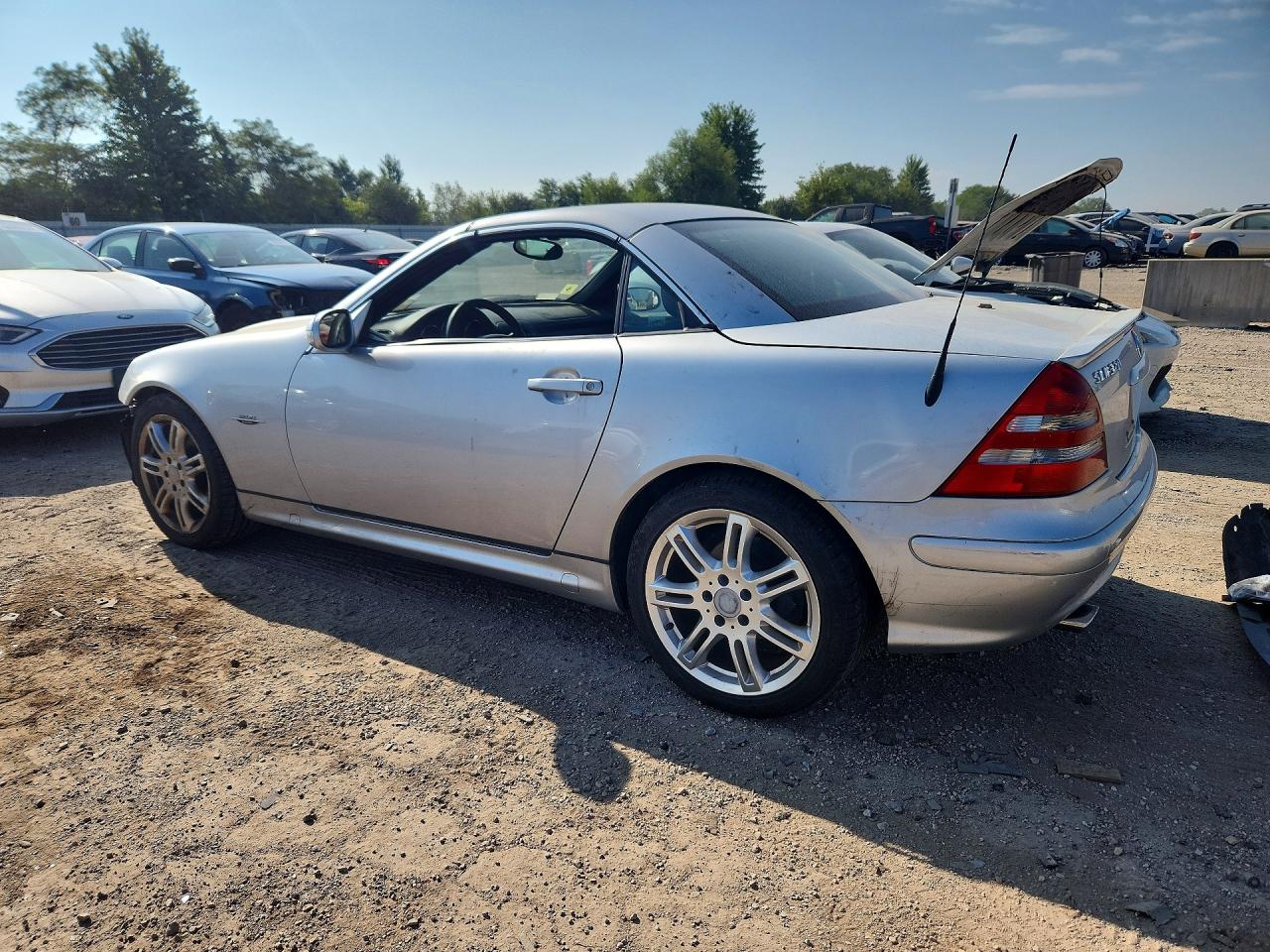 2004 Mercedes-benz Slk 320 Silver vin: WDBKK65F74F304737