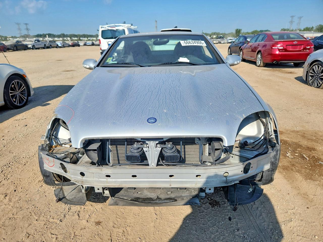 2004 Mercedes-benz Slk 320 Silver vin: WDBKK65F74F304737