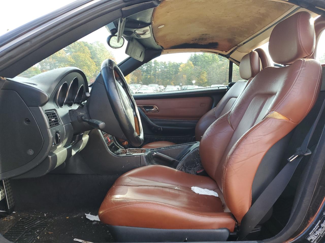 2004 Mercedes-benz Slk 320 Black vin: WDBKK65F74F307265