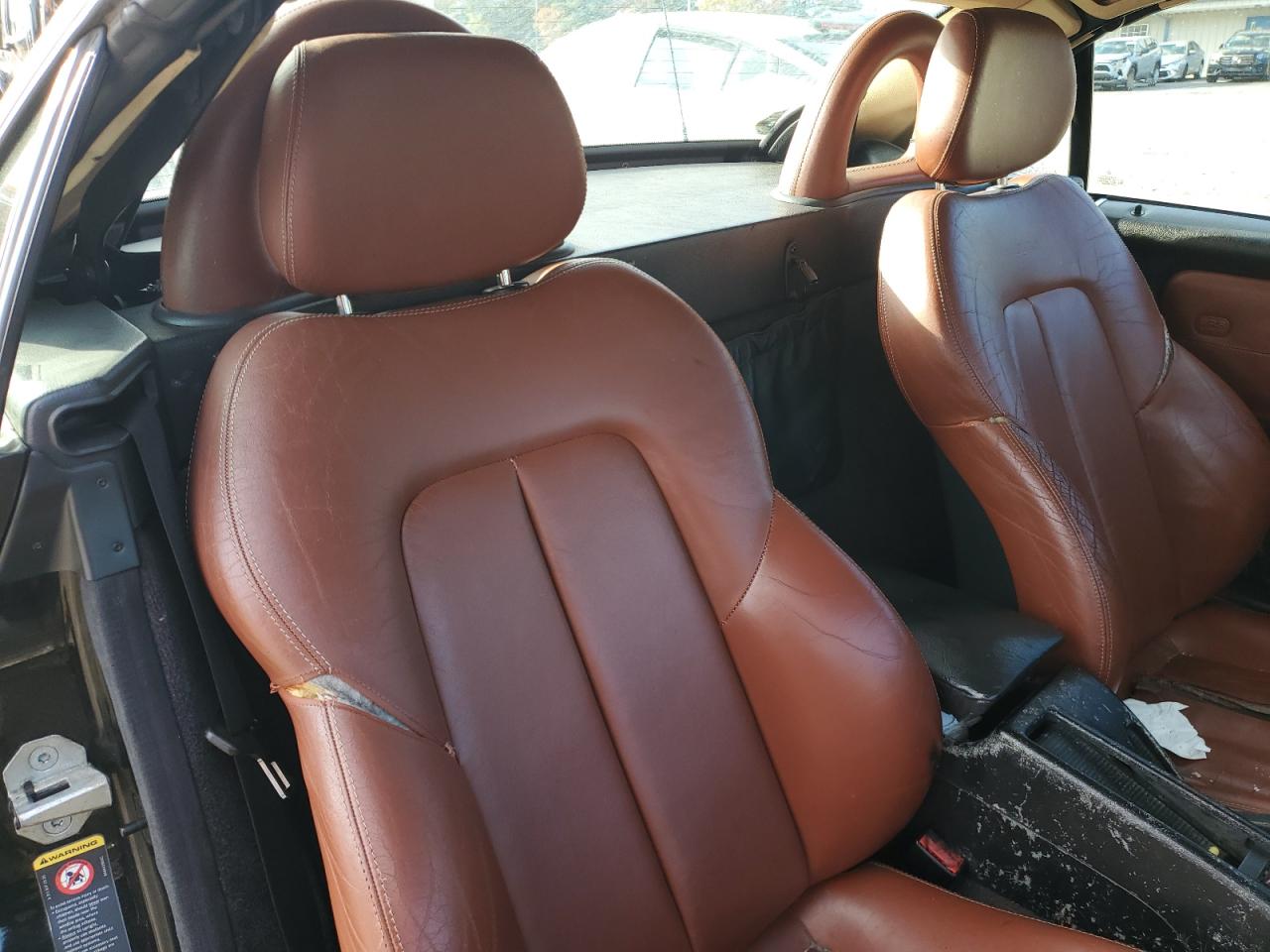 2004 Mercedes-benz Slk 320 Black vin: WDBKK65F74F307265