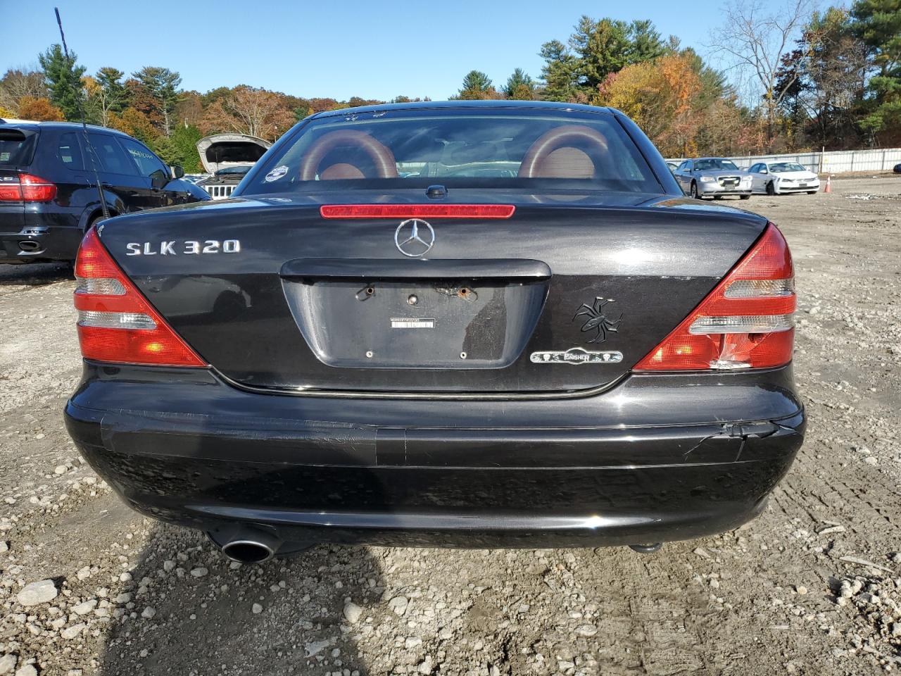2004 Mercedes-benz Slk 320 Black vin: WDBKK65F74F307265