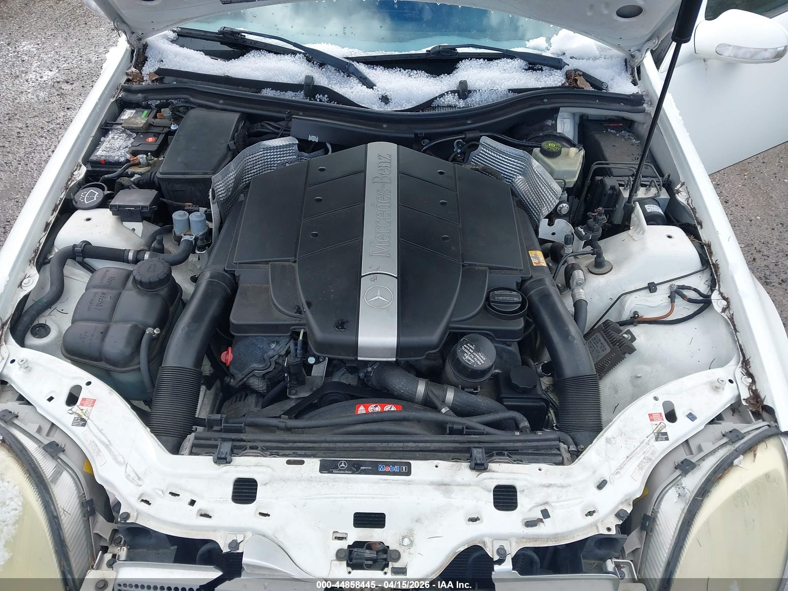 2004 Mercedes-benz Slk 320   White vin: WDBKK65F74F311204