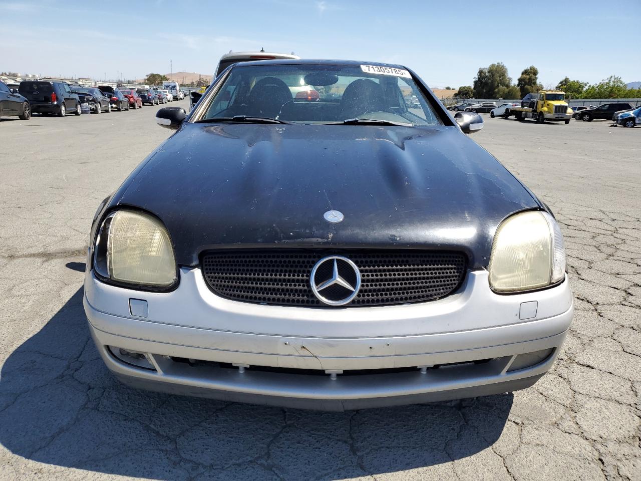 2001 Mercedes-benz Slk-class Black vin: WDBKK65F81F196298
