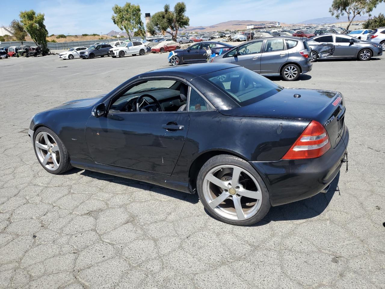 2001 Mercedes-benz Slk-class Black vin: WDBKK65F81F196298