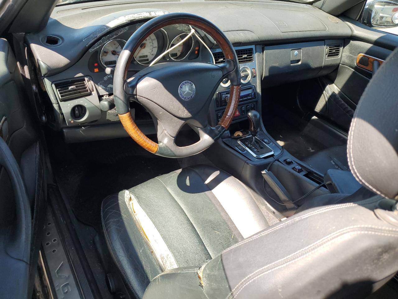 2001 Mercedes-benz Slk-class Black vin: WDBKK65F81F196298