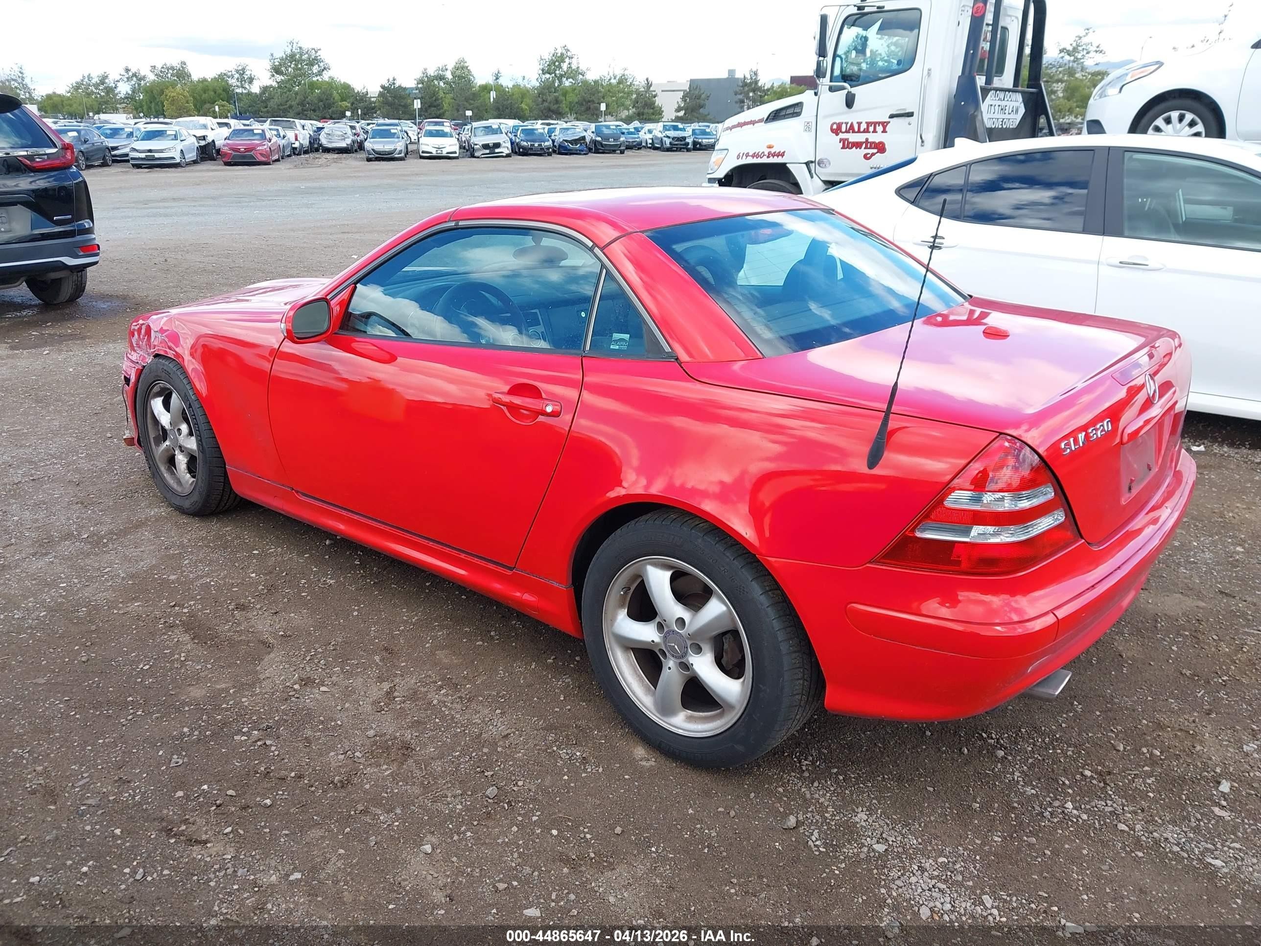 2001 Mercedes-benz Slk 320   Red vin: WDBKK65F81F207803