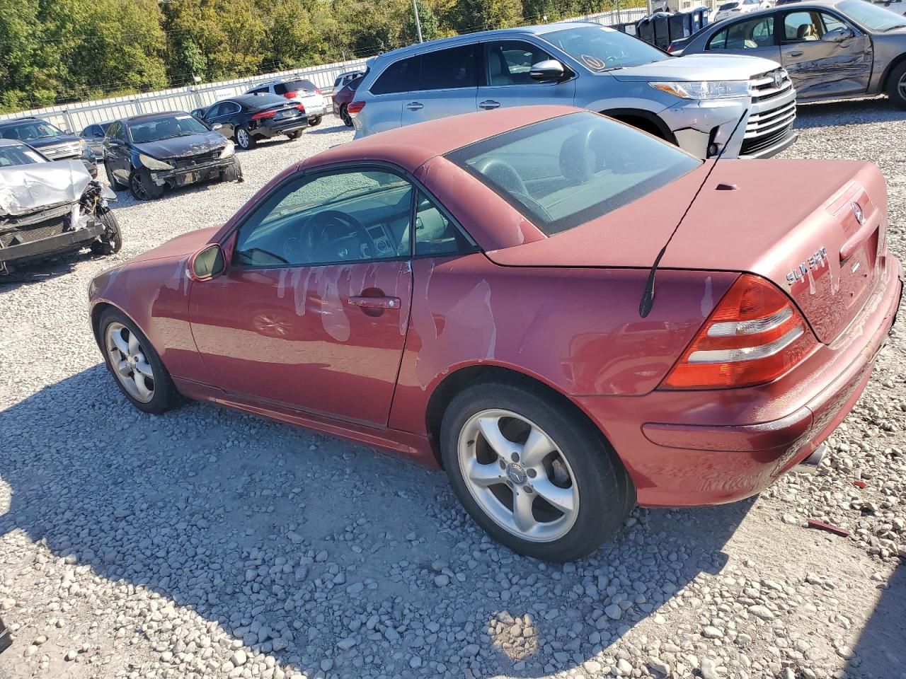 2001 Mercedes-benz Slk 320 Maroon vin: WDBKK65F81F207963