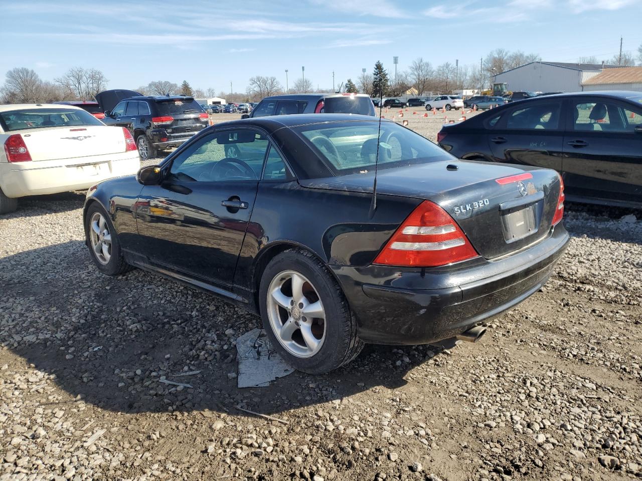 2001 Mercedes-benz Slk 320 Black vin: WDBKK65F81F229400