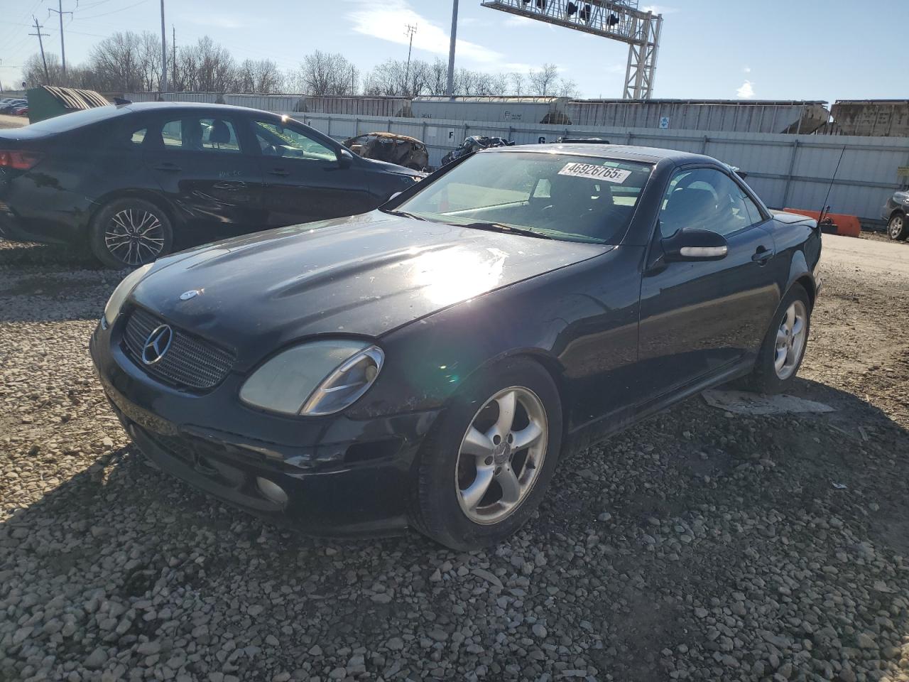 2001 Mercedes-benz Slk 320 Black vin: WDBKK65F81F229400