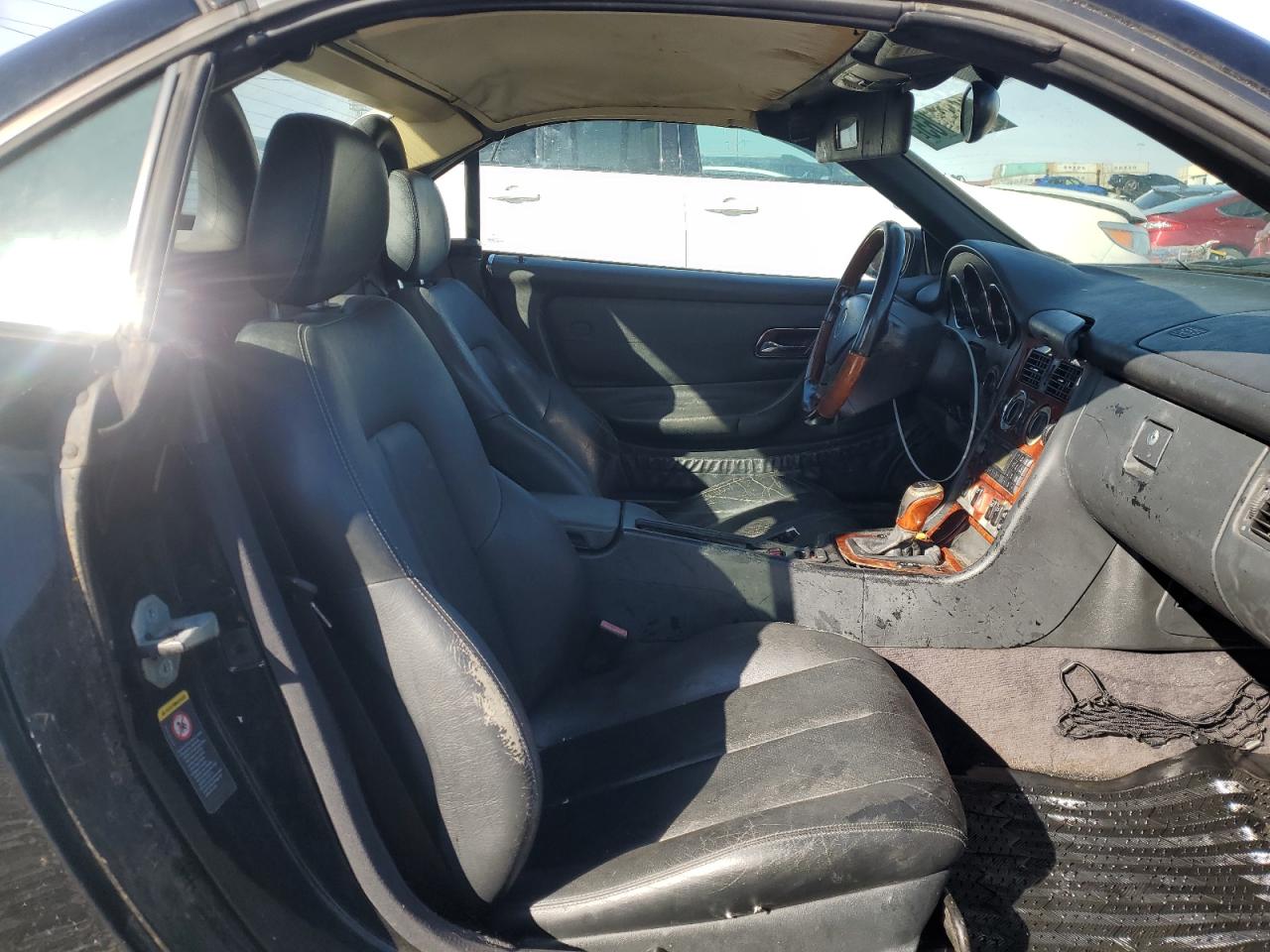 2001 Mercedes-benz Slk 320 Black vin: WDBKK65F81F229400