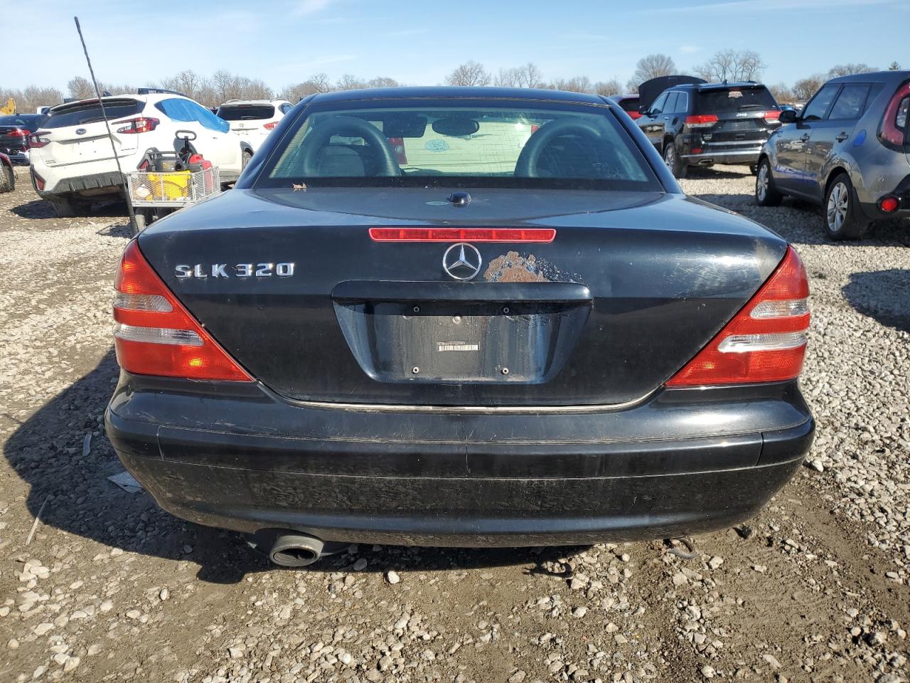2001 Mercedes-benz Slk 320 Black vin: WDBKK65F81F229400