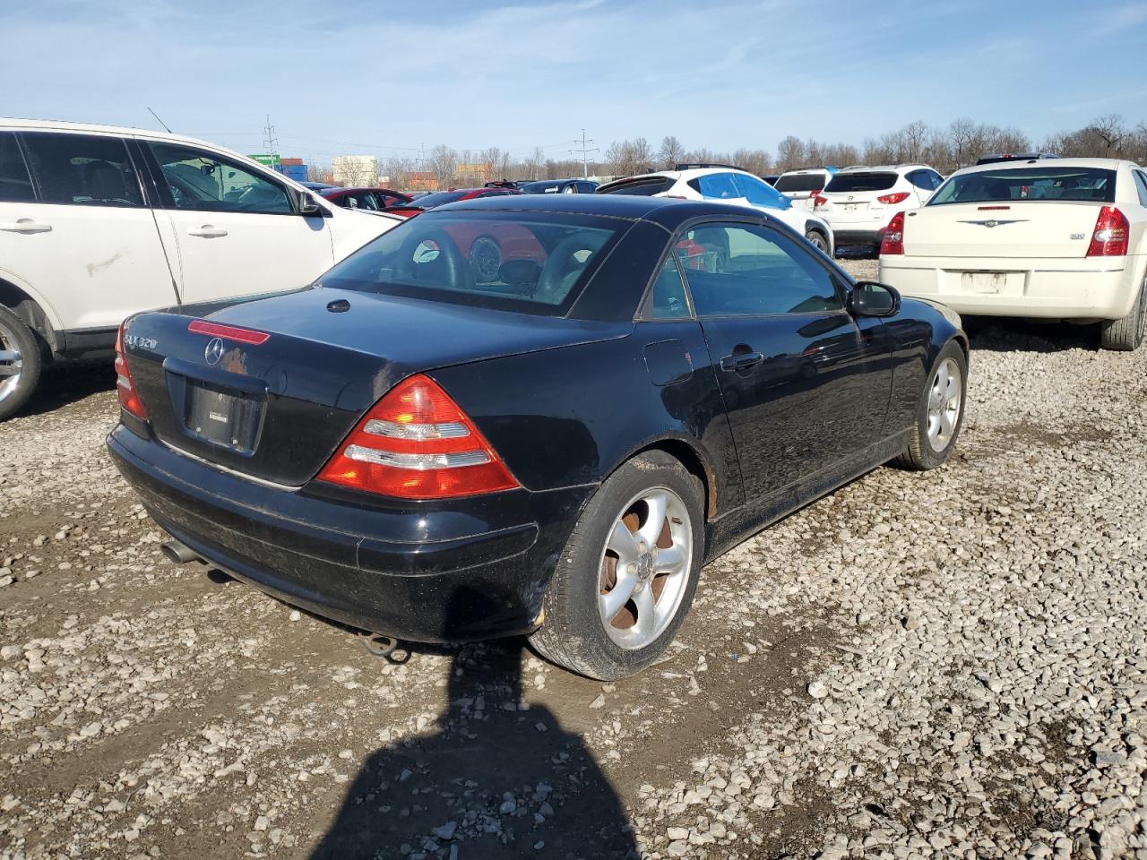 2001 Mercedes-benz Slk 320 Black vin: WDBKK65F81F229400