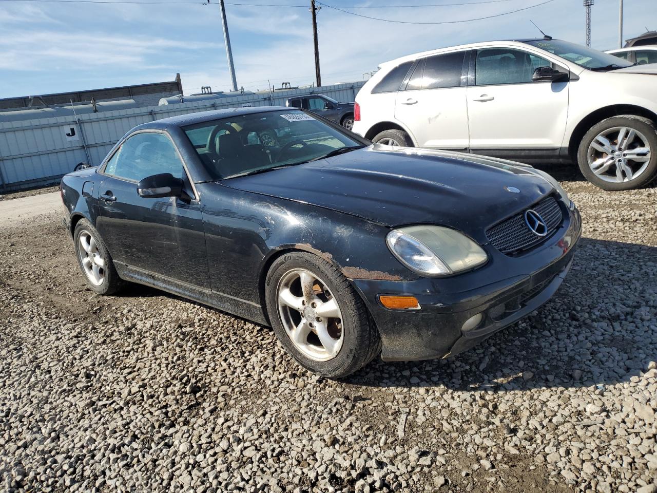 2001 Mercedes-benz Slk 320 Black vin: WDBKK65F81F229400