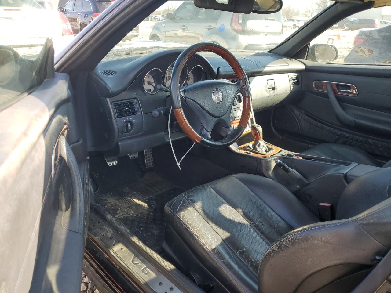 2001 Mercedes-benz Slk 320 Black vin: WDBKK65F81F229400
