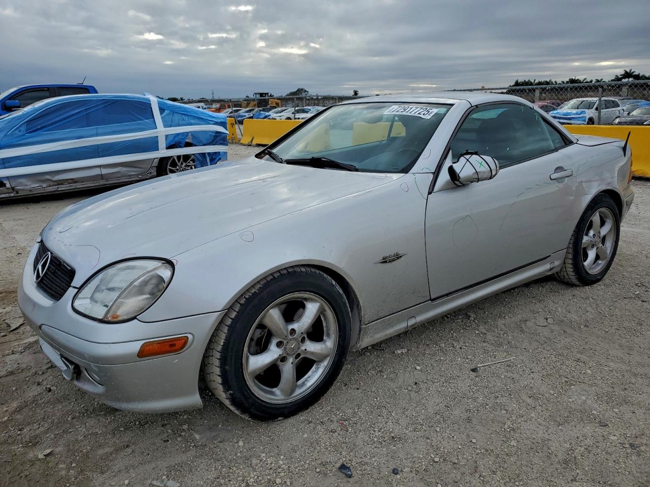 2001 Mercedes-benz Slk 320 Silver vin: WDBKK65F81F229445
