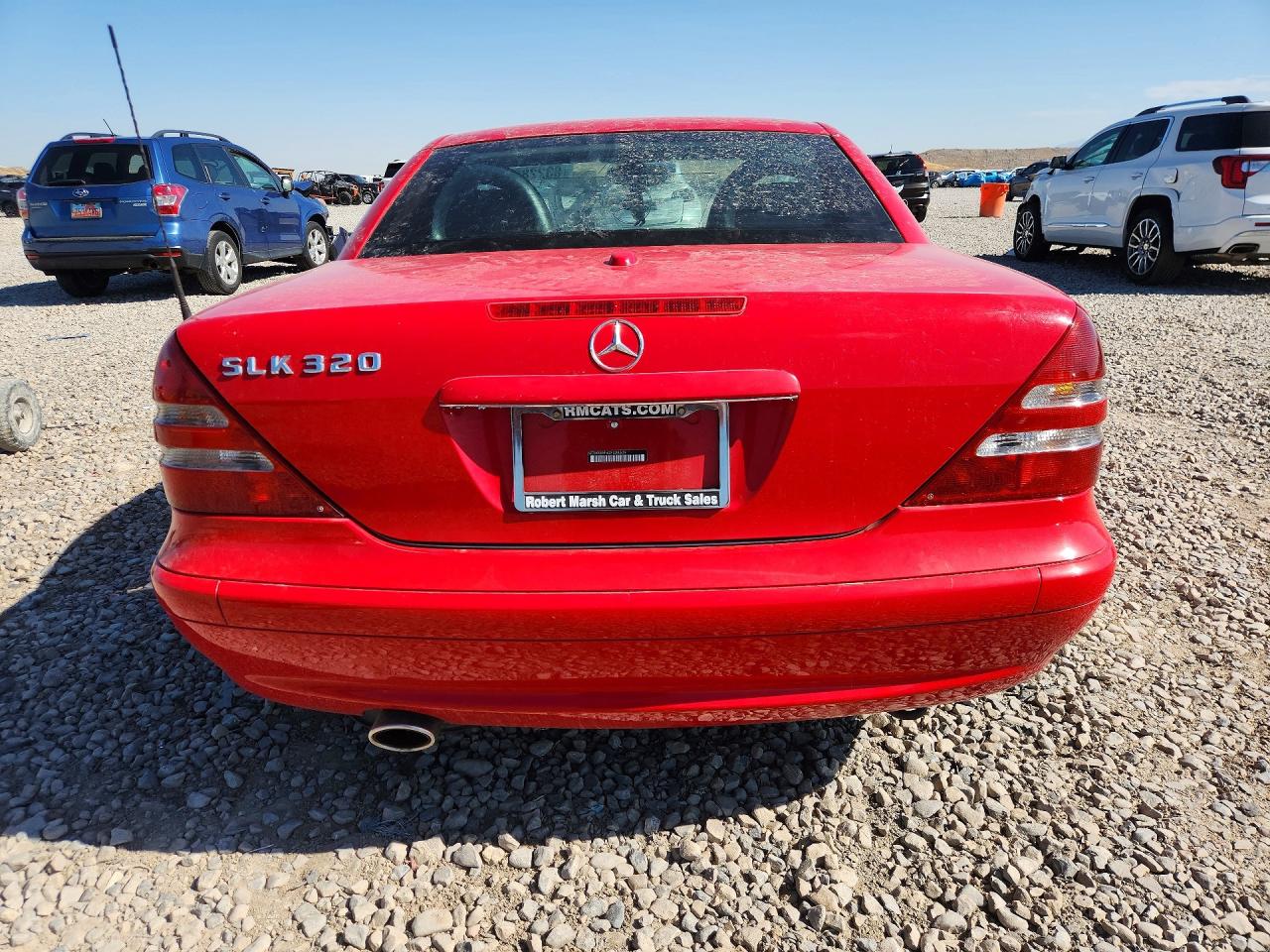2002 Mercedes-benz Slk 320 Red vin: WDBKK65F82F238339