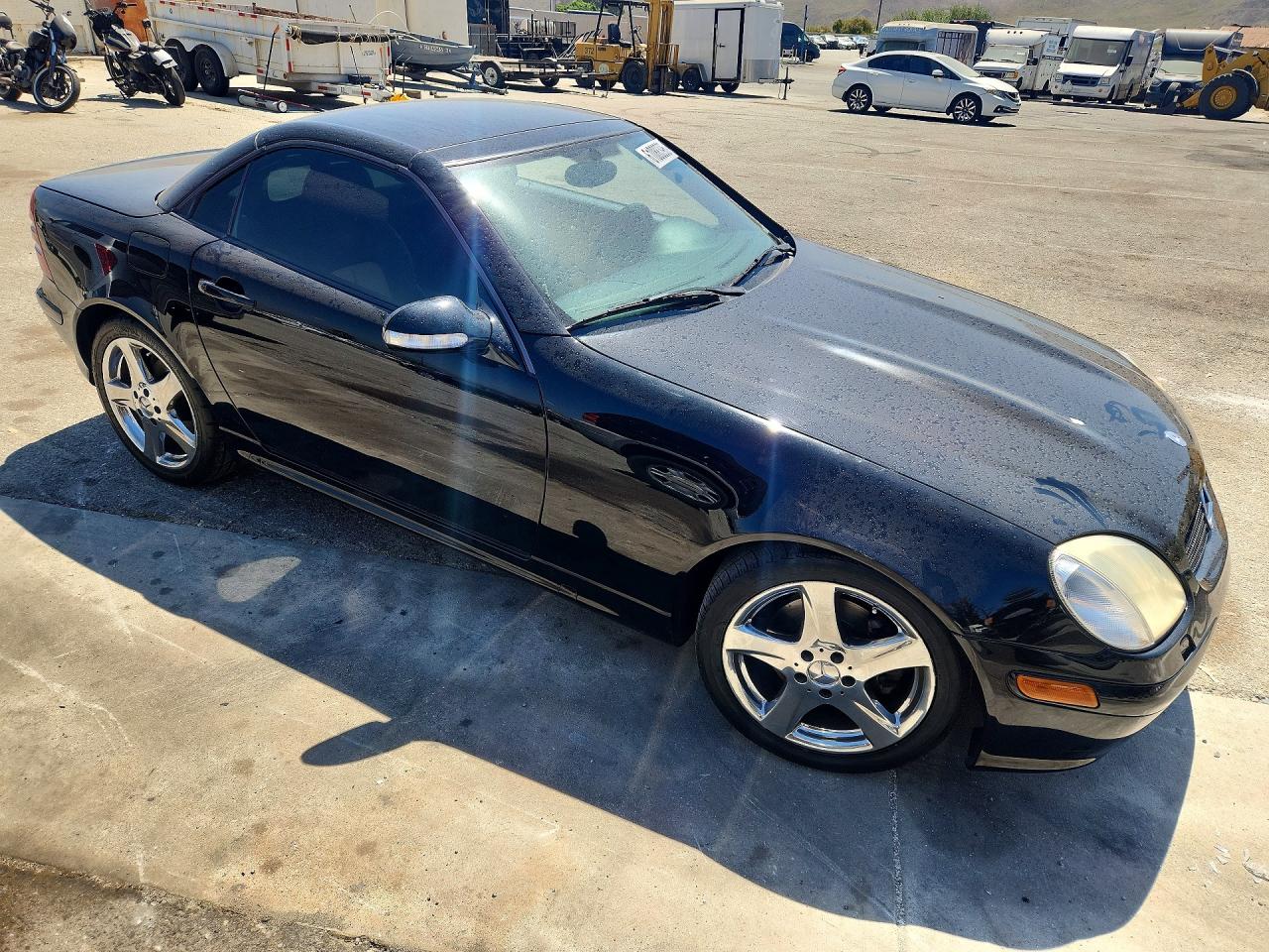 2002 Mercedes-benz Slk 320 Black vin: WDBKK65F82F268442