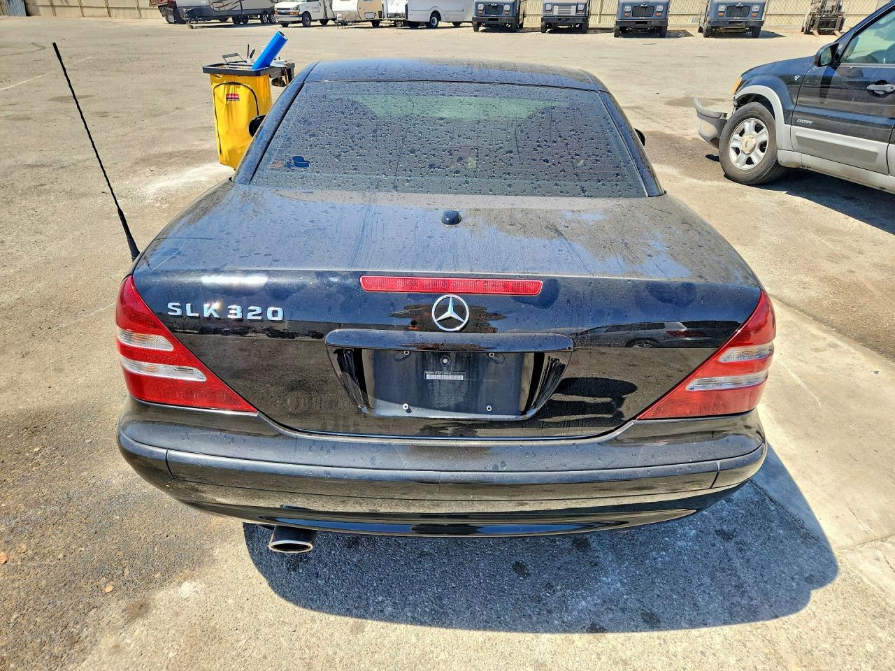 2002 Mercedes-benz Slk 320 Black vin: WDBKK65F82F268442