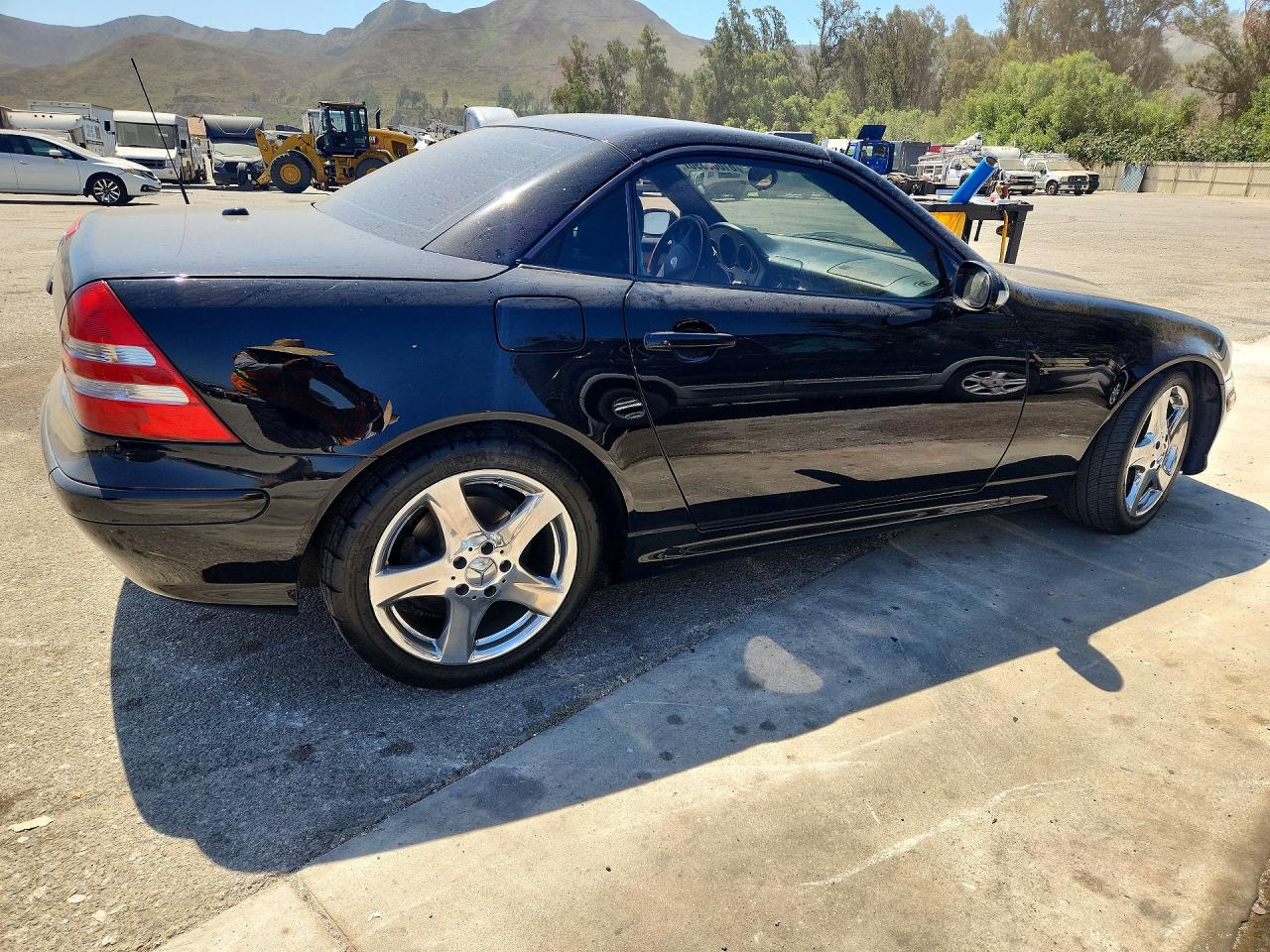 2002 Mercedes-benz Slk 320 Black vin: WDBKK65F82F268442